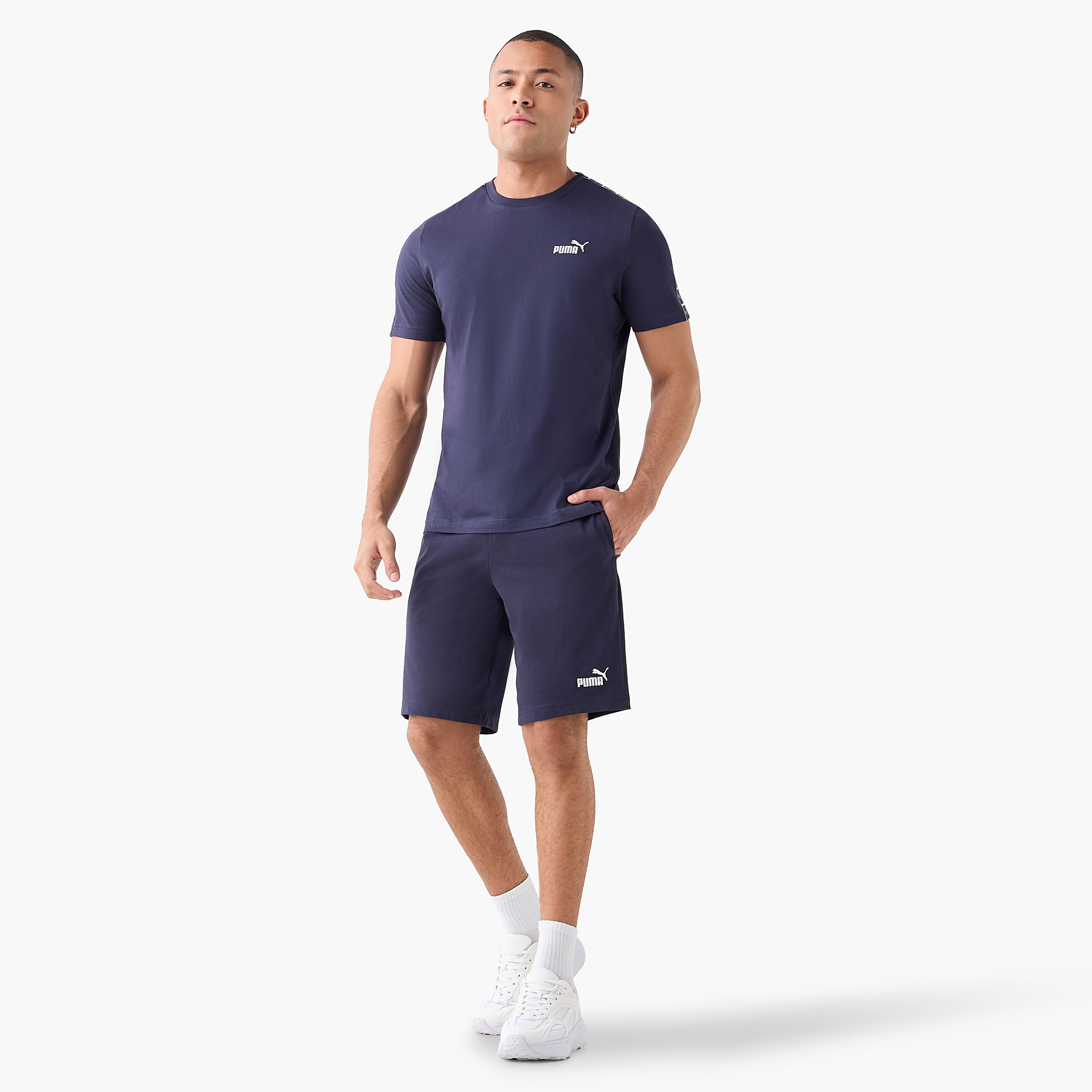 بوما - شورت ايسينشال لوقو جيرسي - للرجال 682600 | OE-men-clothing-bottoms-shorts-image-4
