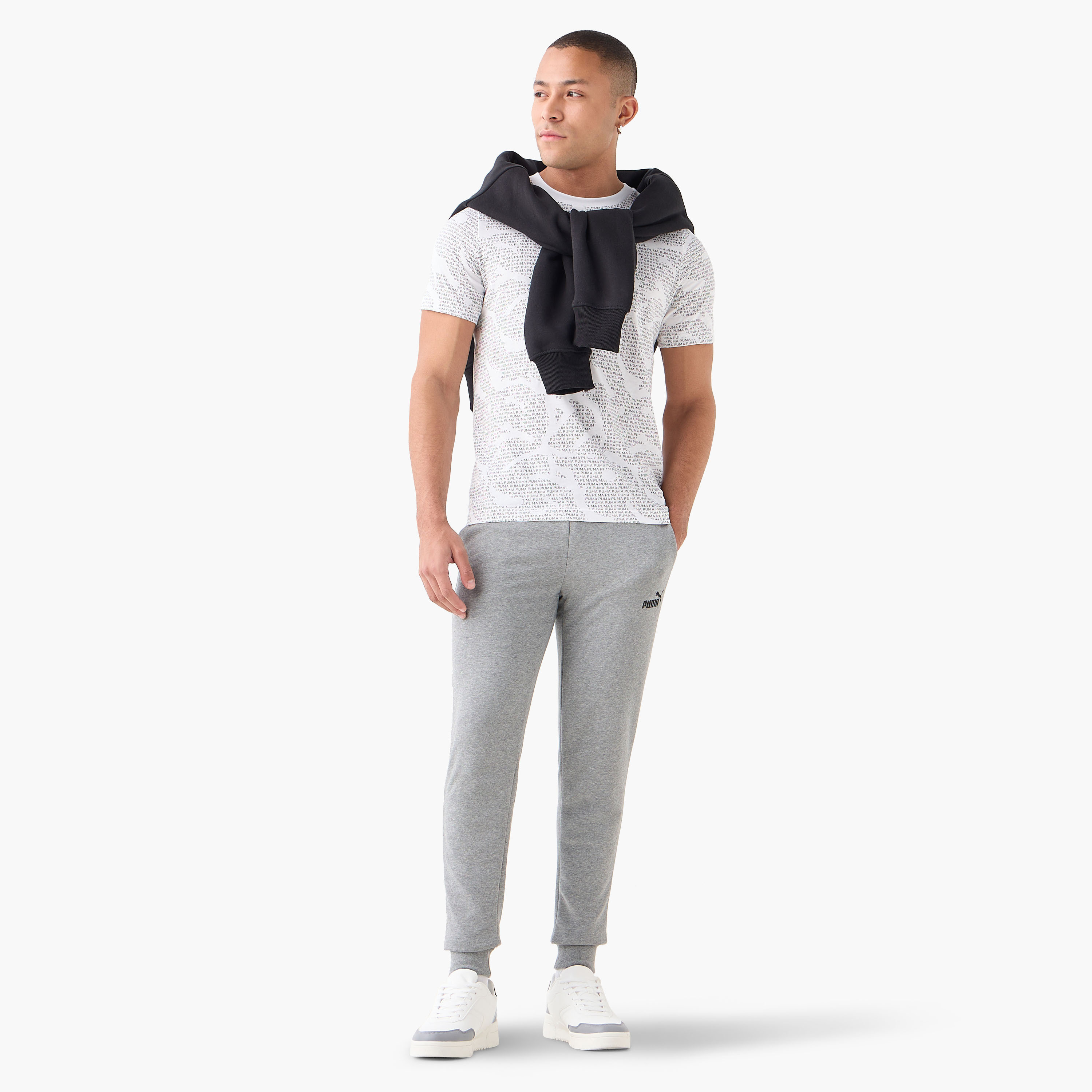 بوما - بنطال رياضي ايسينشال لوقو سليم - للرجال 682644 | OE-men-clothing-sportswearandactivewear-bottoms-image-7