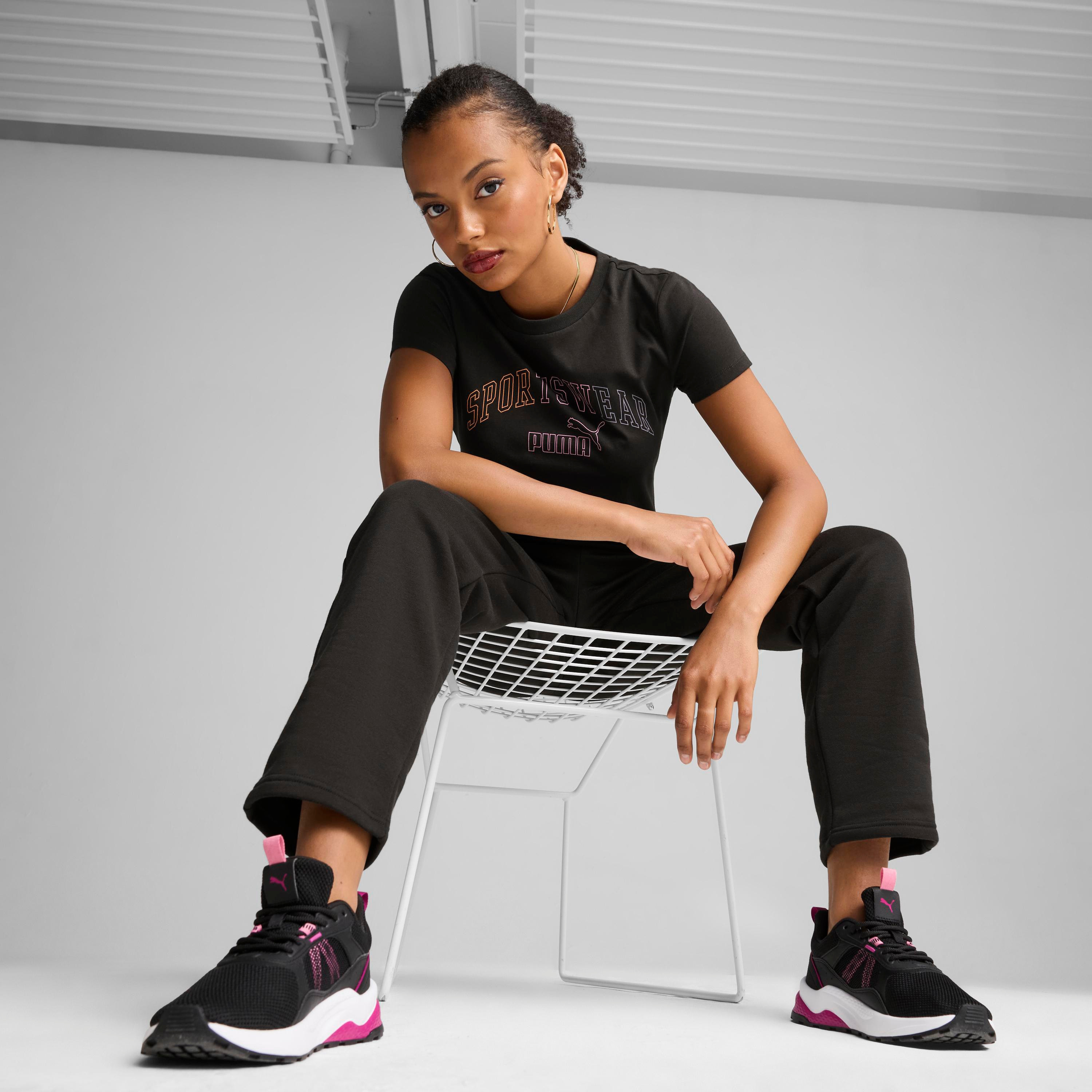Puma Women's ESS+ Logo Lab T-Shirt | OE-women-clothing-tshirts-image-2