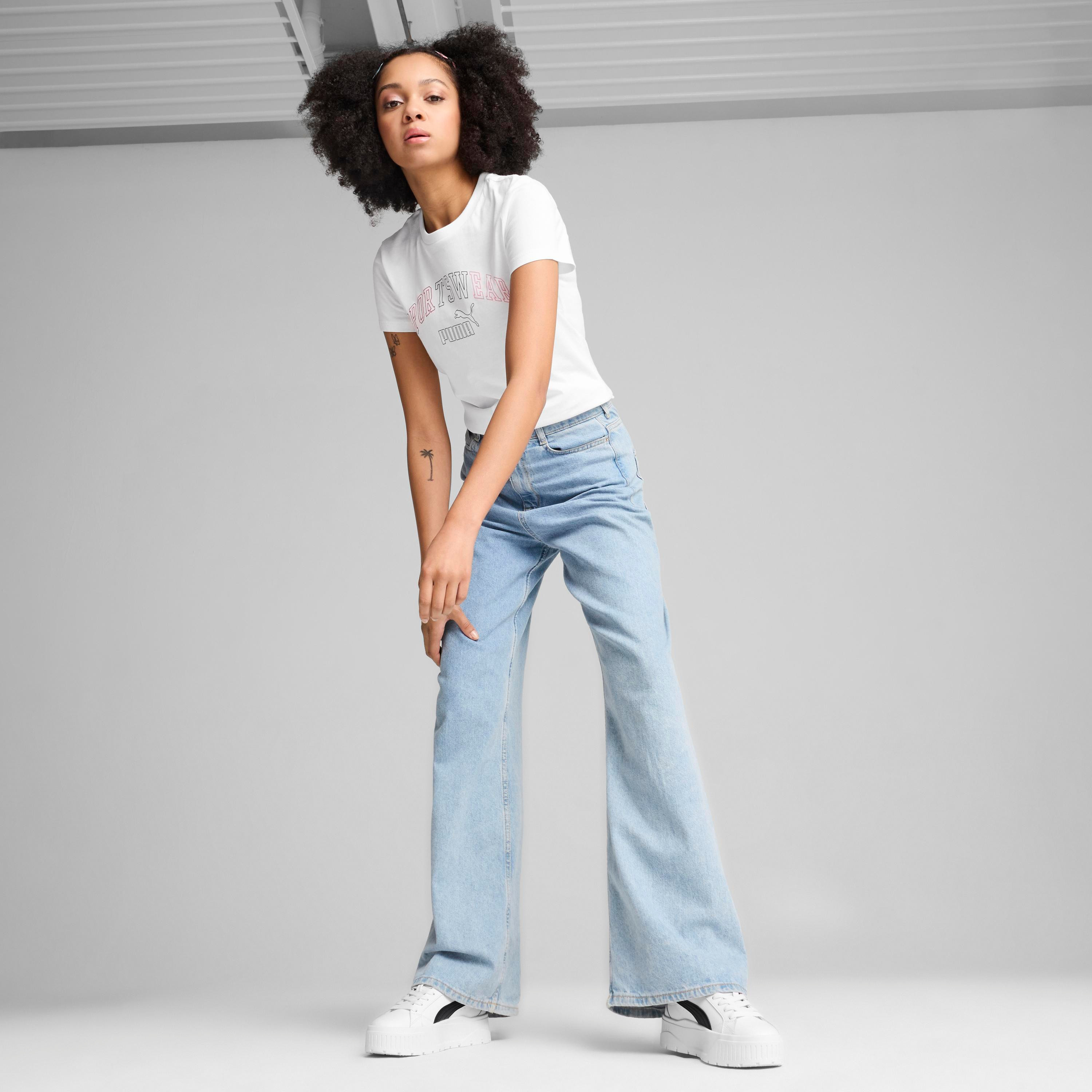 Puma Women's ESS+ Logo Lab T-Shirt | OE-women-clothing-tshirts-image-2