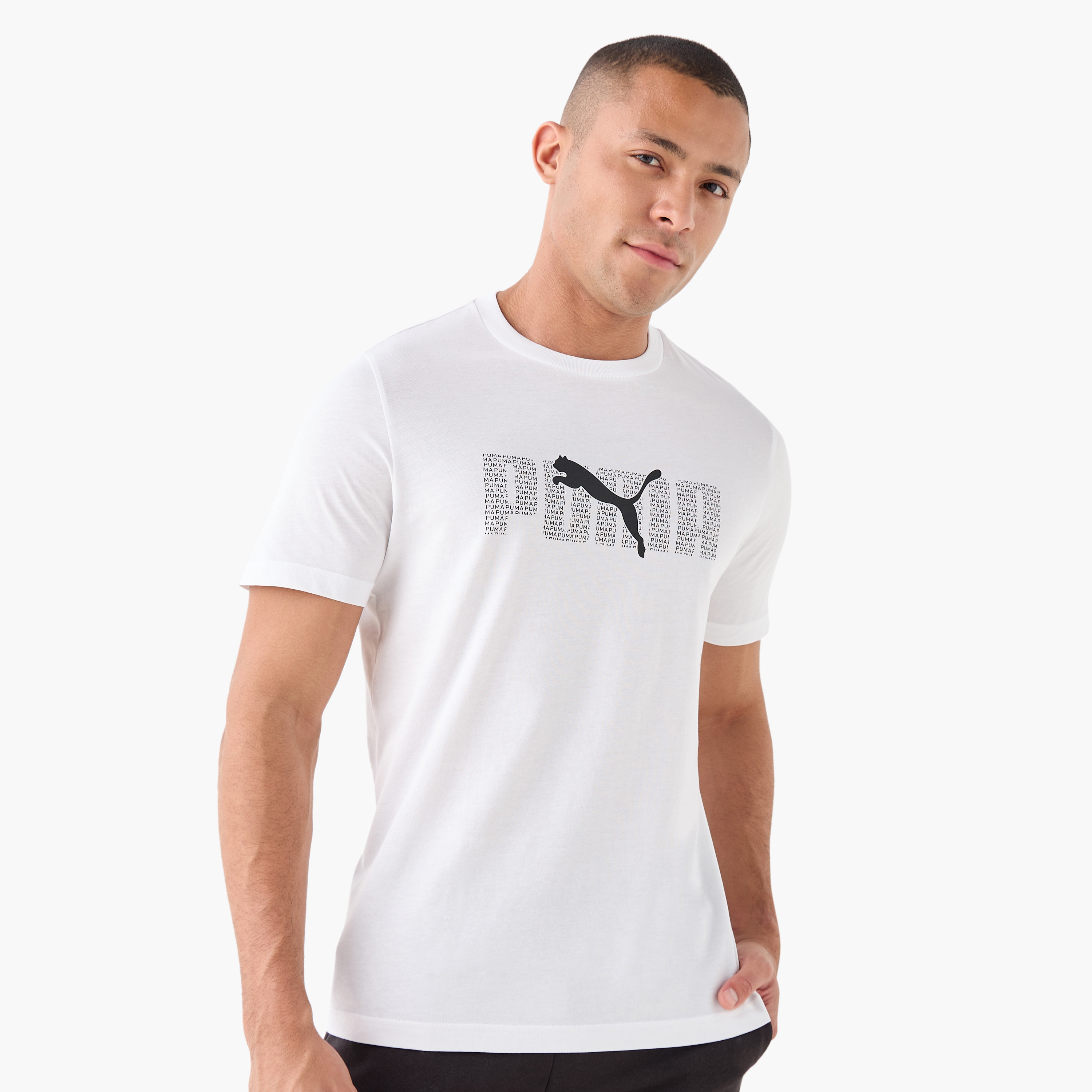 Puma Men's Essential Logo Lab Tee 684667 | OE-men-clothing-sportswearandactivewear-tshirtsandpolos-image-1