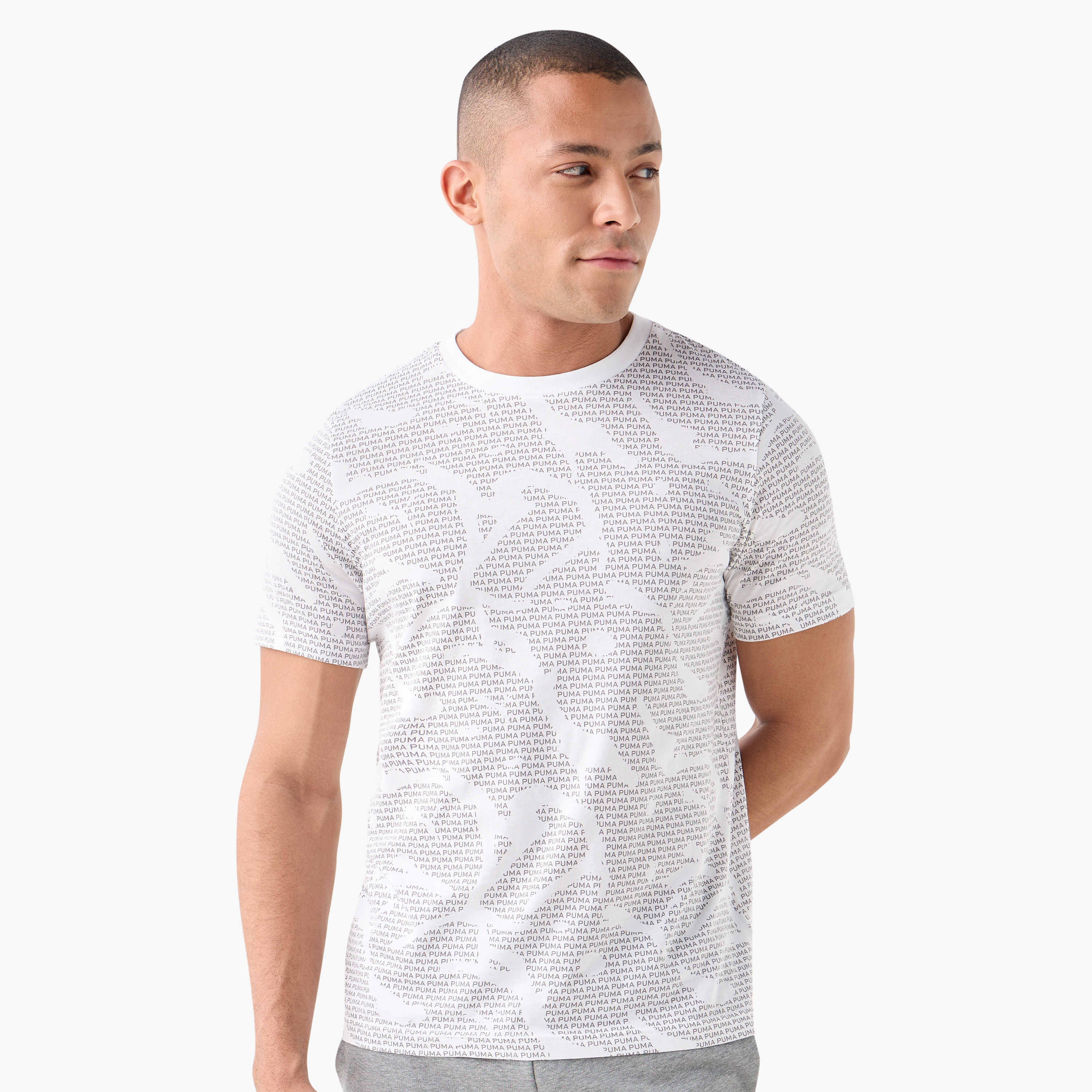 بوما - تيشيرت ايسينشال لوقو لاب برنت - للرجال 684668 | OE-men-clothing-sportswearandactivewear-tshirtsandpolos-image-1