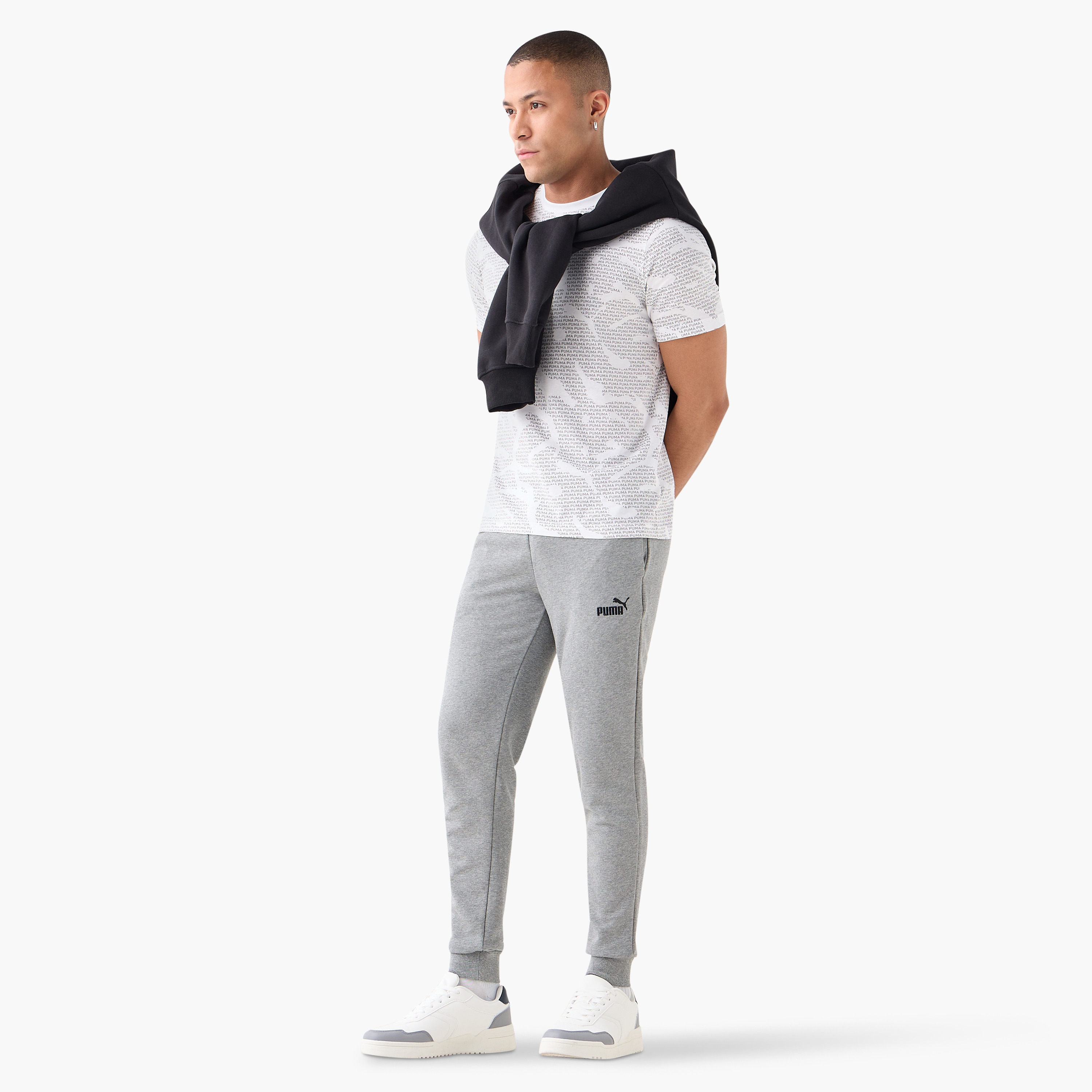 بوما - تيشيرت ايسينشال لوقو لاب برنت - للرجال 684668 | OE-men-clothing-sportswearandactivewear-tshirtsandpolos-image-2