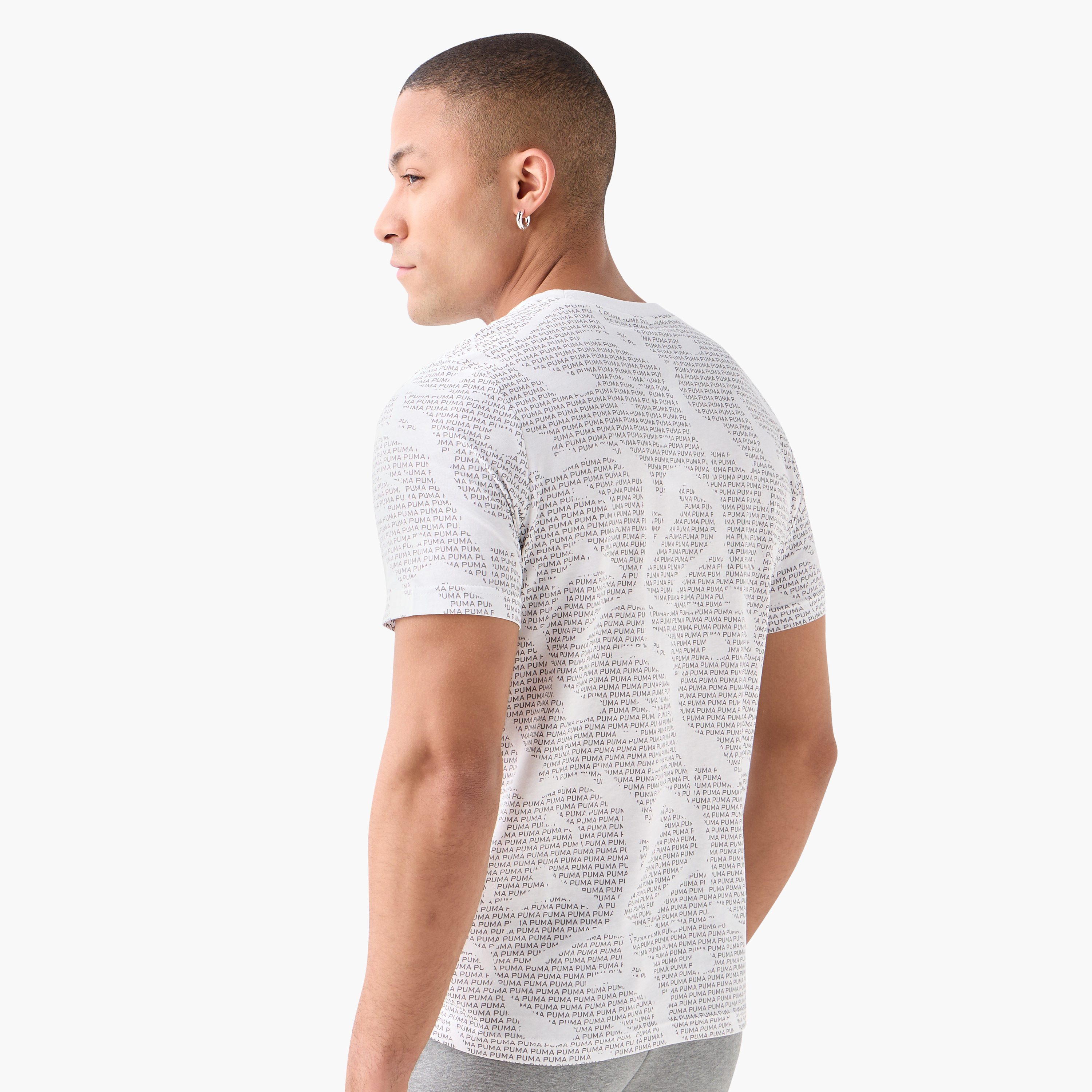 بوما - تيشيرت ايسينشال لوقو لاب برنت - للرجال 684668 | OE-men-clothing-sportswearandactivewear-tshirtsandpolos-image-3