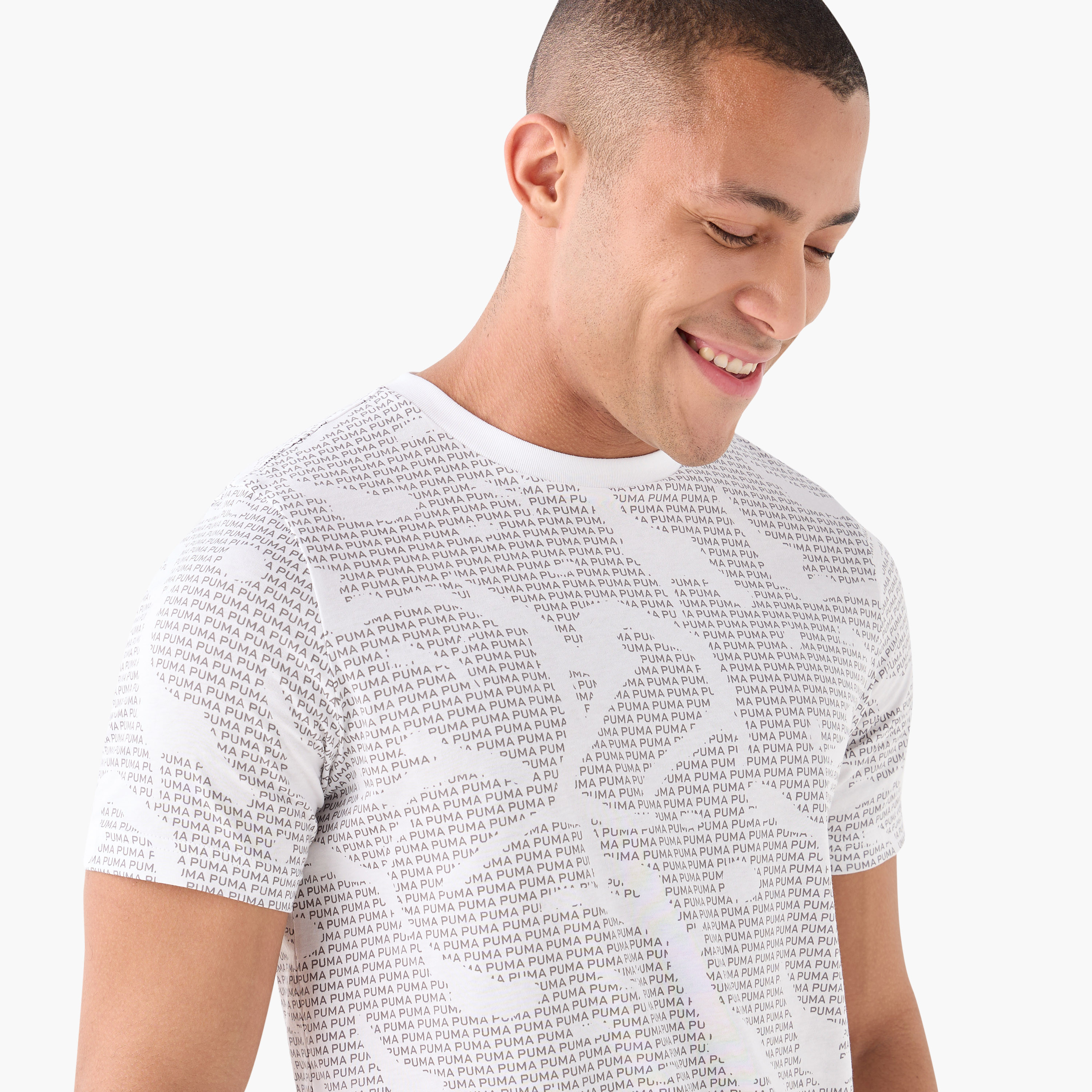 بوما - تيشيرت ايسينشال لوقو لاب برنت - للرجال 684668 | OE-men-clothing-sportswearandactivewear-tshirtsandpolos-image-4
