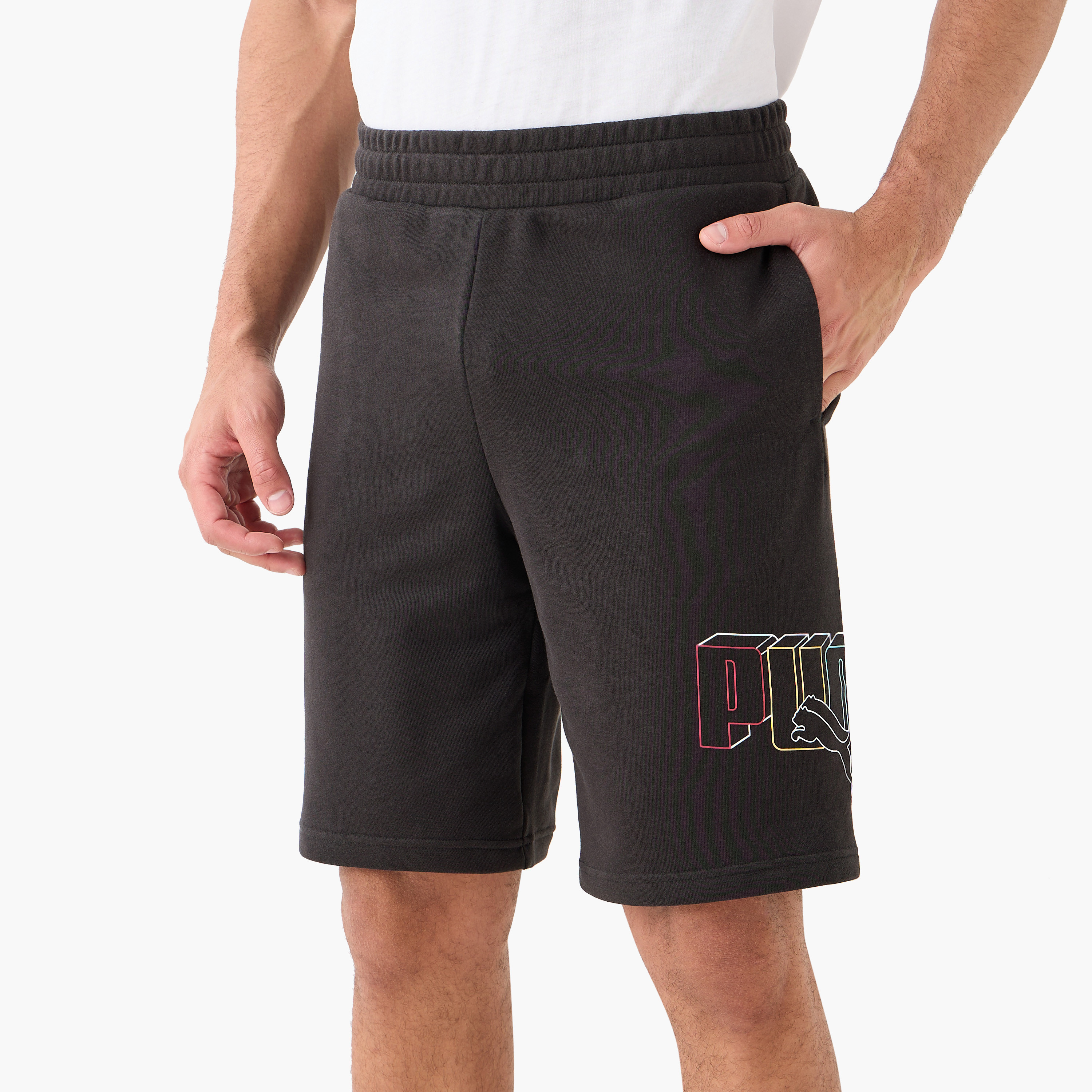 بوما - شورت ايسينشال لوقو لاب اكسكيوشن - للرجال 684670 | OE-men-clothing-bottoms-shorts-image-2