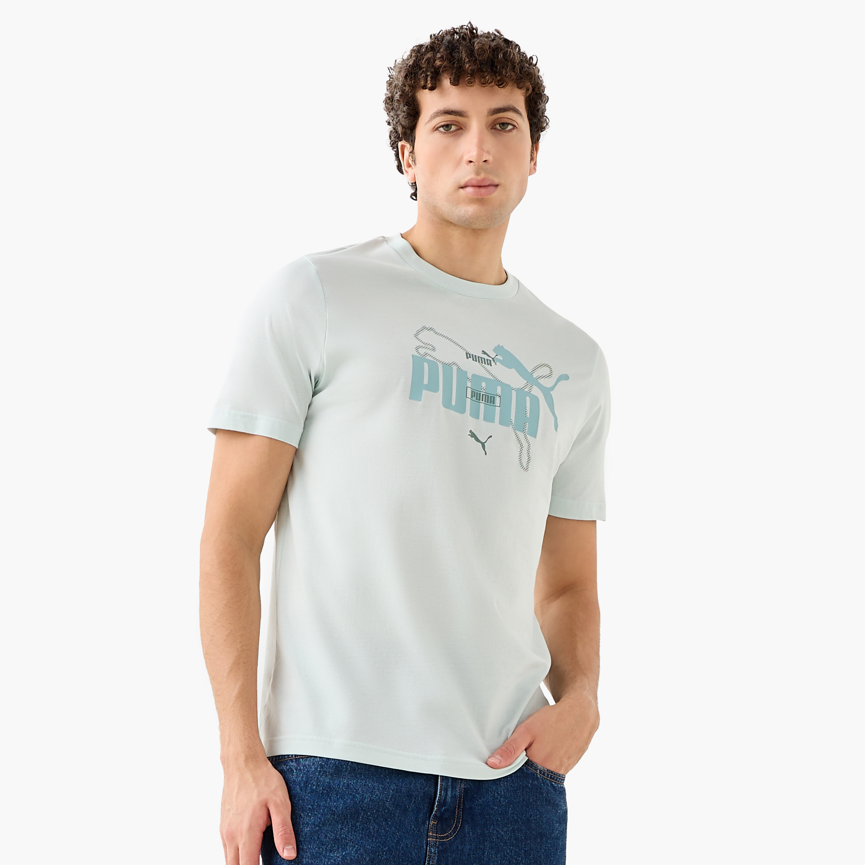 بوما - تيشيرت ايسينشال لوقو لاب سمر - للرجال 684671 | OE-men-clothing-sportswearandactivewear-tshirtsandpolos-image-1