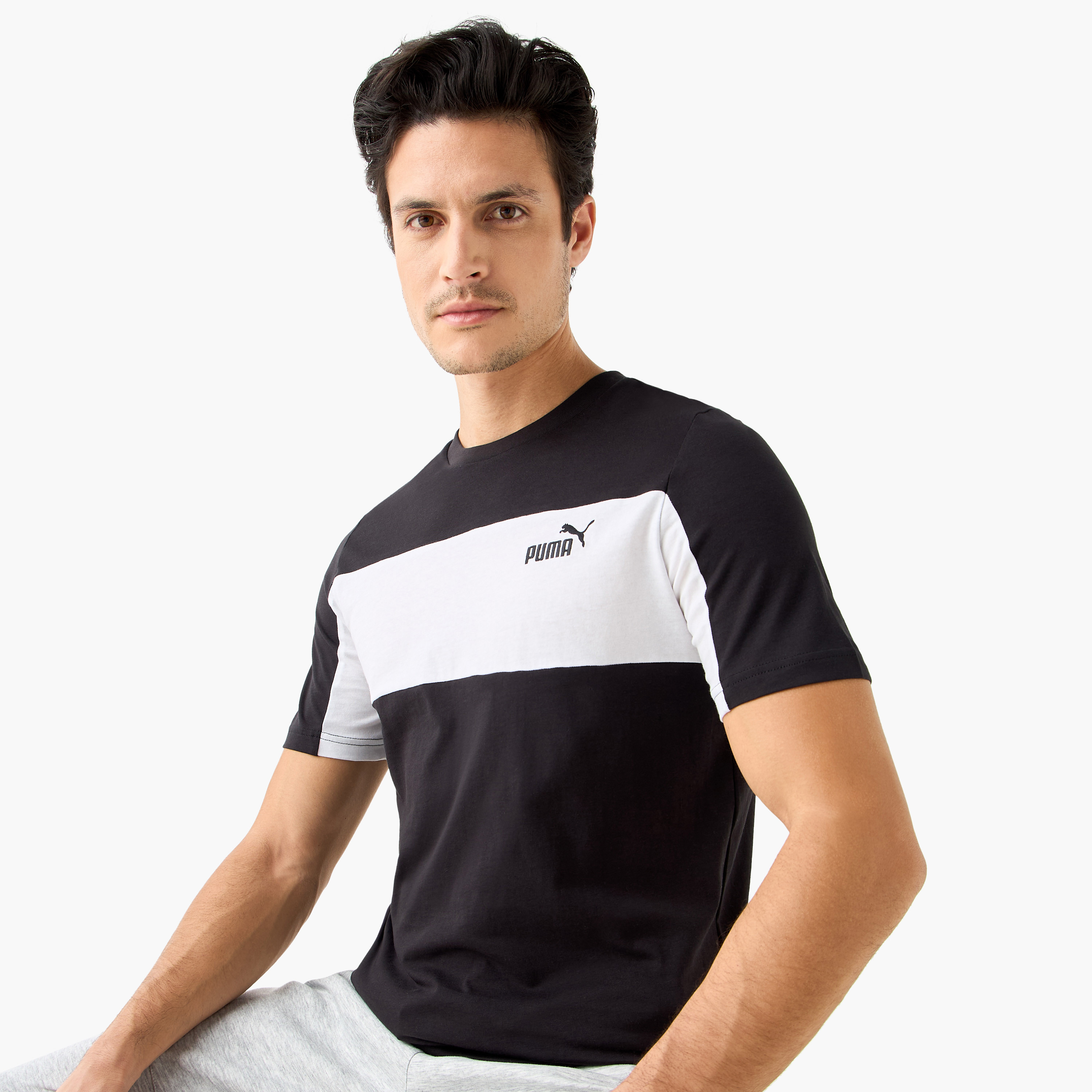 بوما - تيشيرت ايسينشال بلوك - للرجال 684685 | OE-men-clothing-sportswearandactivewear-tshirtsandpolos-image-1