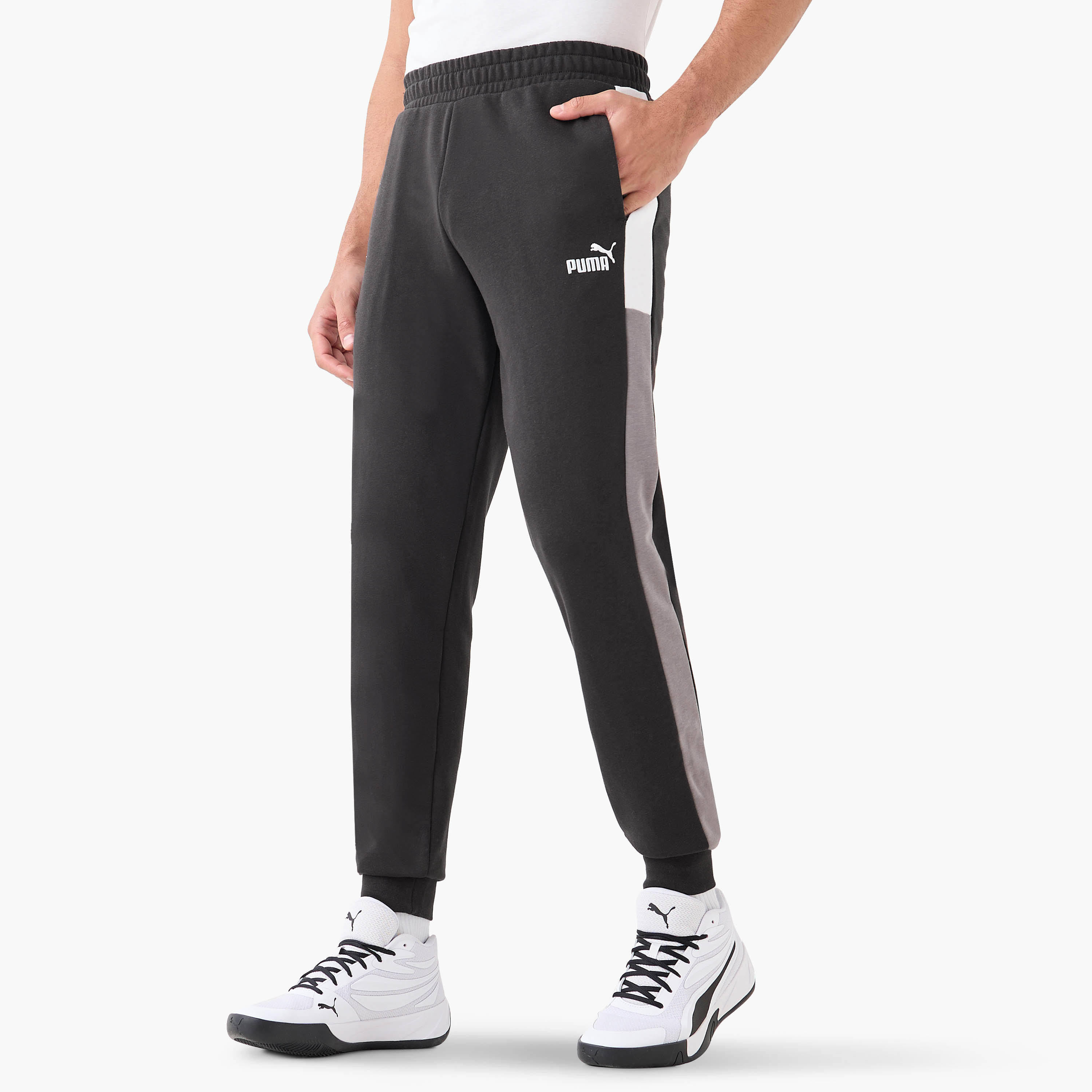 Puma Men's Essential Block Sweatpants 684689 | OE-men-clothing-sportswearandactivewear-bottoms-image-1