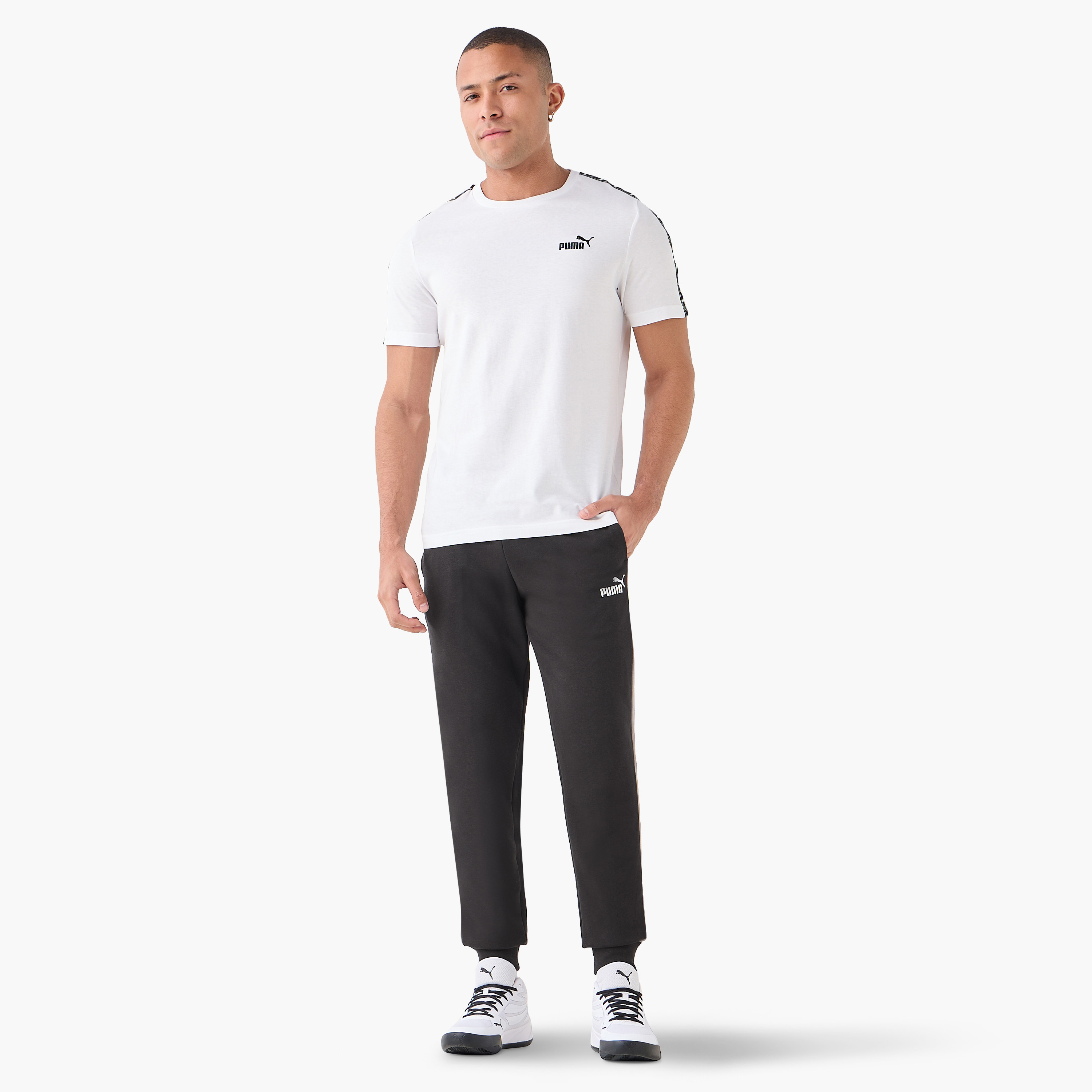 Puma Men's Essential Block Sweatpants 684689 | OE-men-clothing-sportswearandactivewear-bottoms-image-2