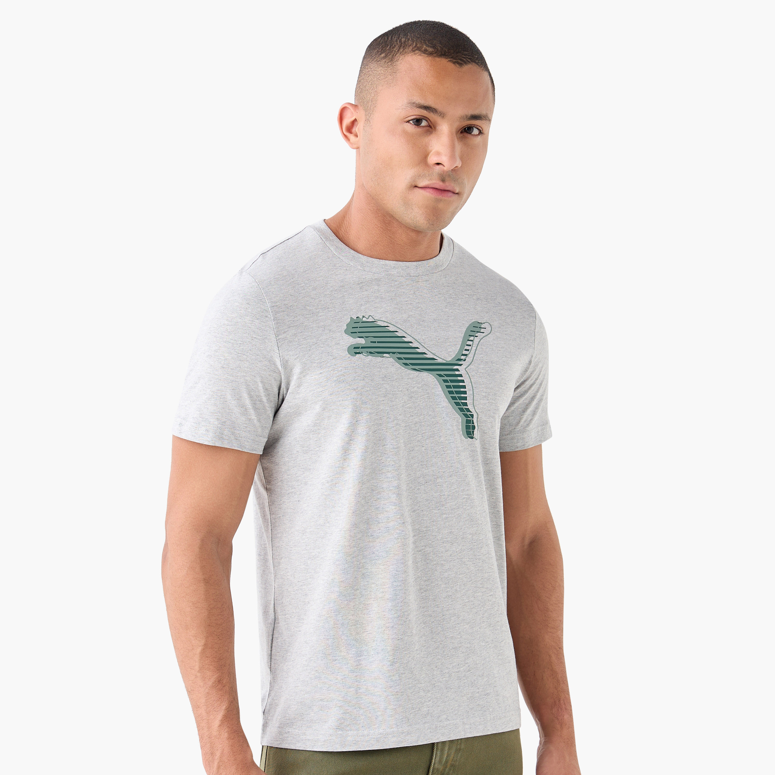 Puma Men's Graphics Cat Logo Tee 684823 | OE-men-clothing-sportswearandactivewear-tshirtsandpolos-image-1