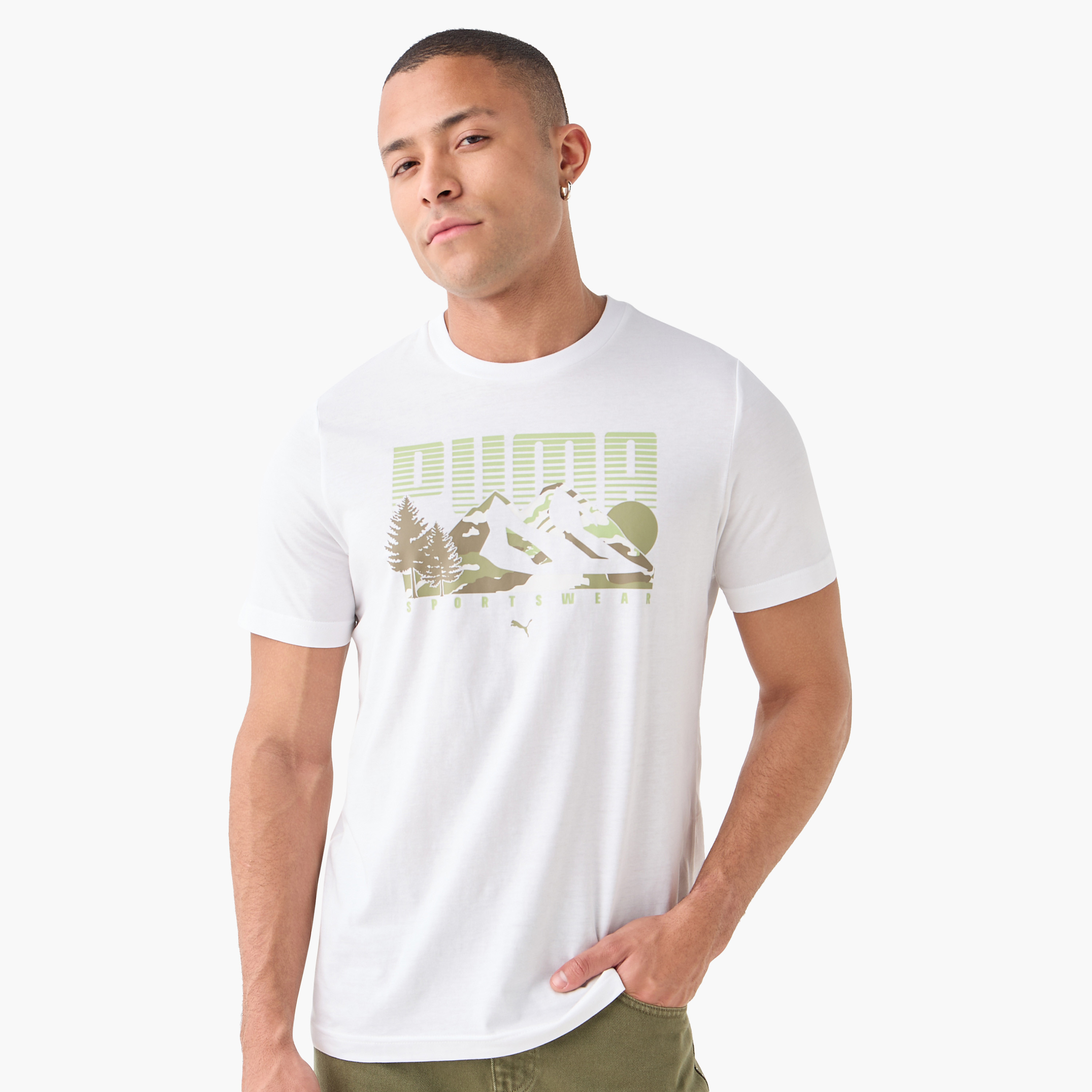 Puma Men's Graphics Mountain Tee 684828 | OE-men-clothing-sportswearandactivewear-tshirtsandpolos-image-1