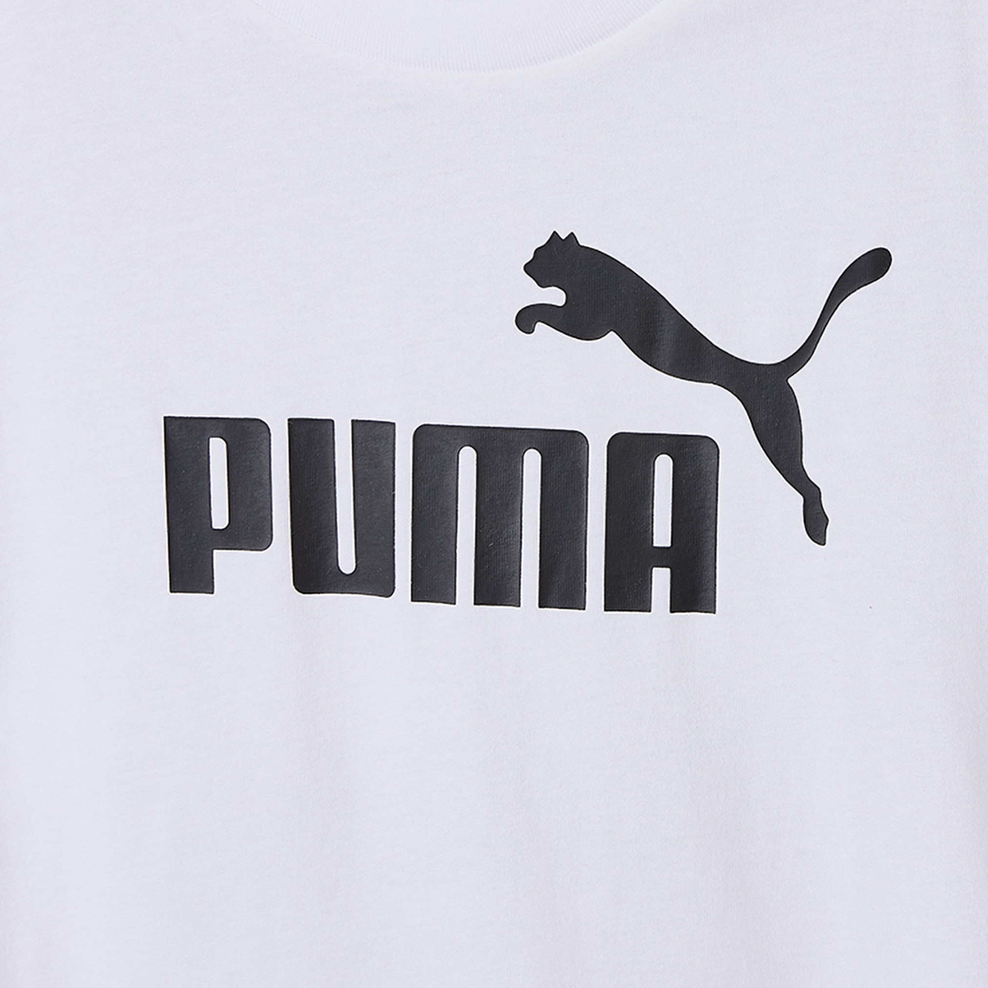 PUMA Crew Neck Short Sleeves T-Shirt with Logo Print-girls-clothing-tshirts-image-4