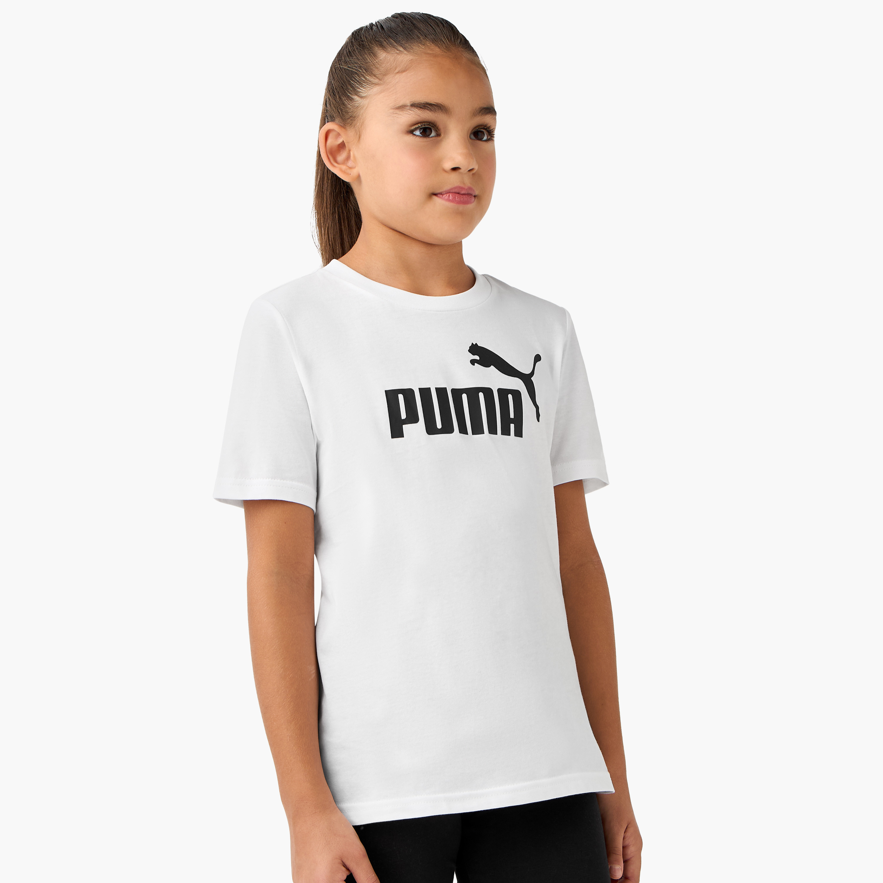 PUMA Logo Print T-shirt-girls-clothing-tshirts-image-1