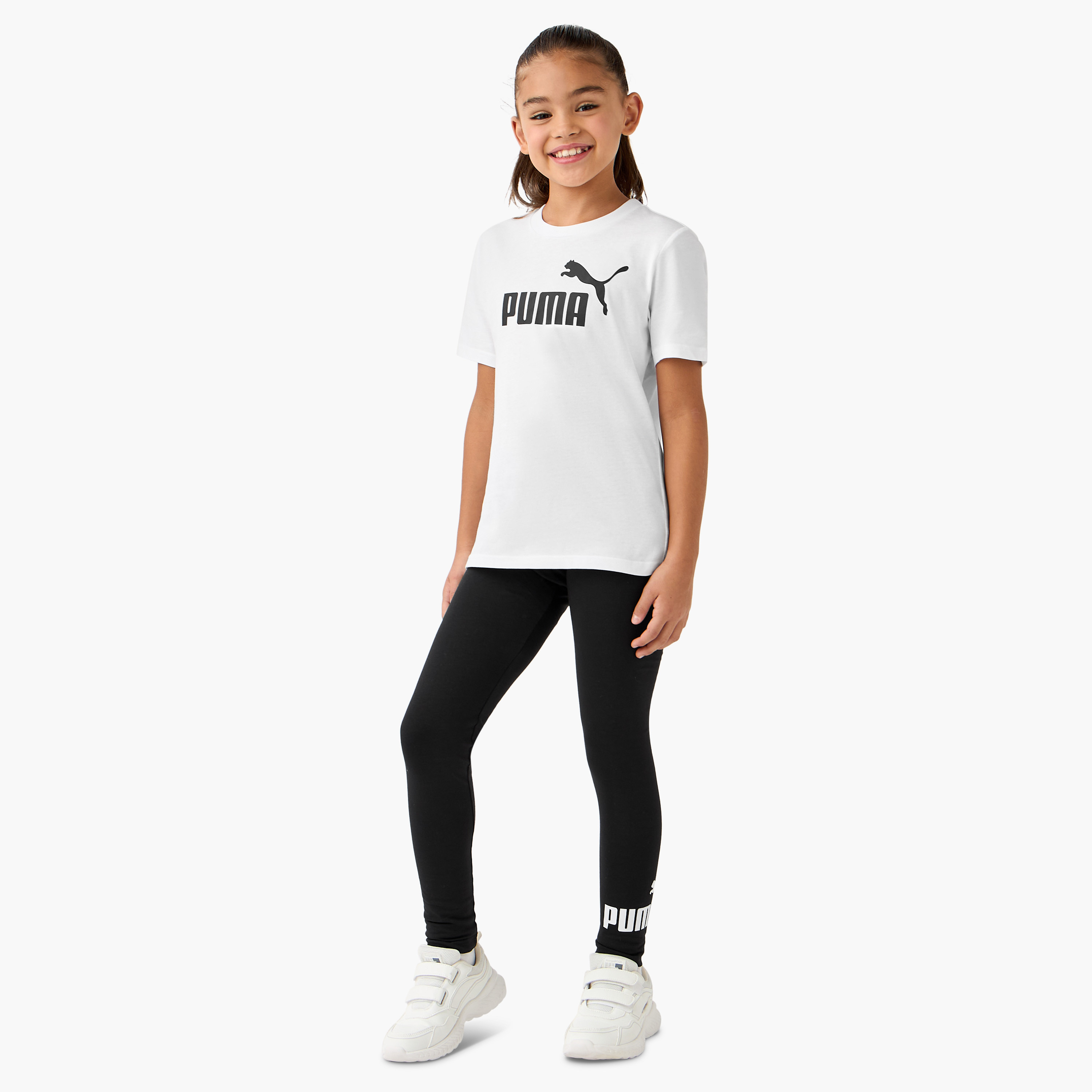 PUMA Logo Print T-shirt-girls-clothing-tshirts-image-2