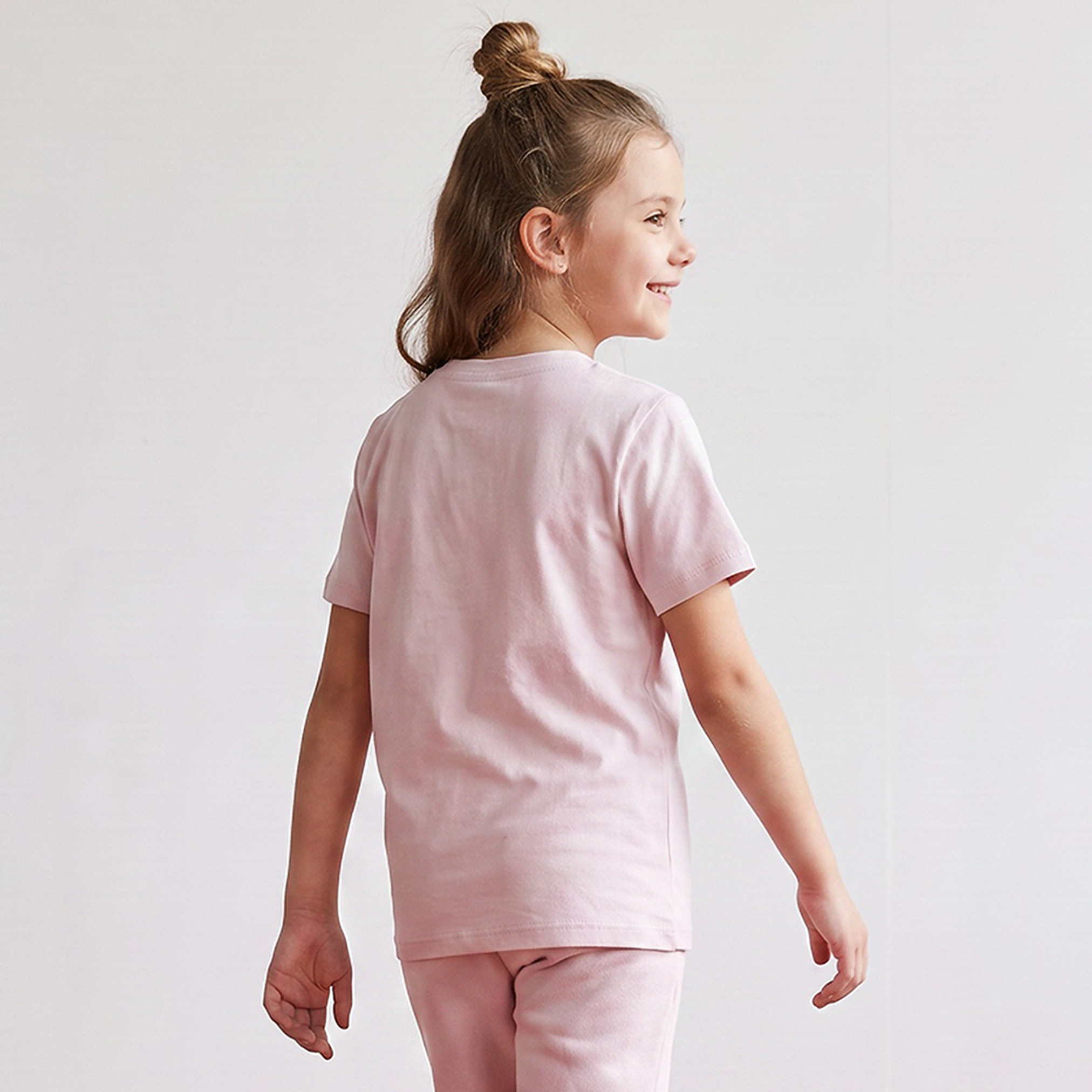 PUMA Crew Neck Short Sleeves T-Shirt with Logo Print-girls-clothing-tshirts-image-3