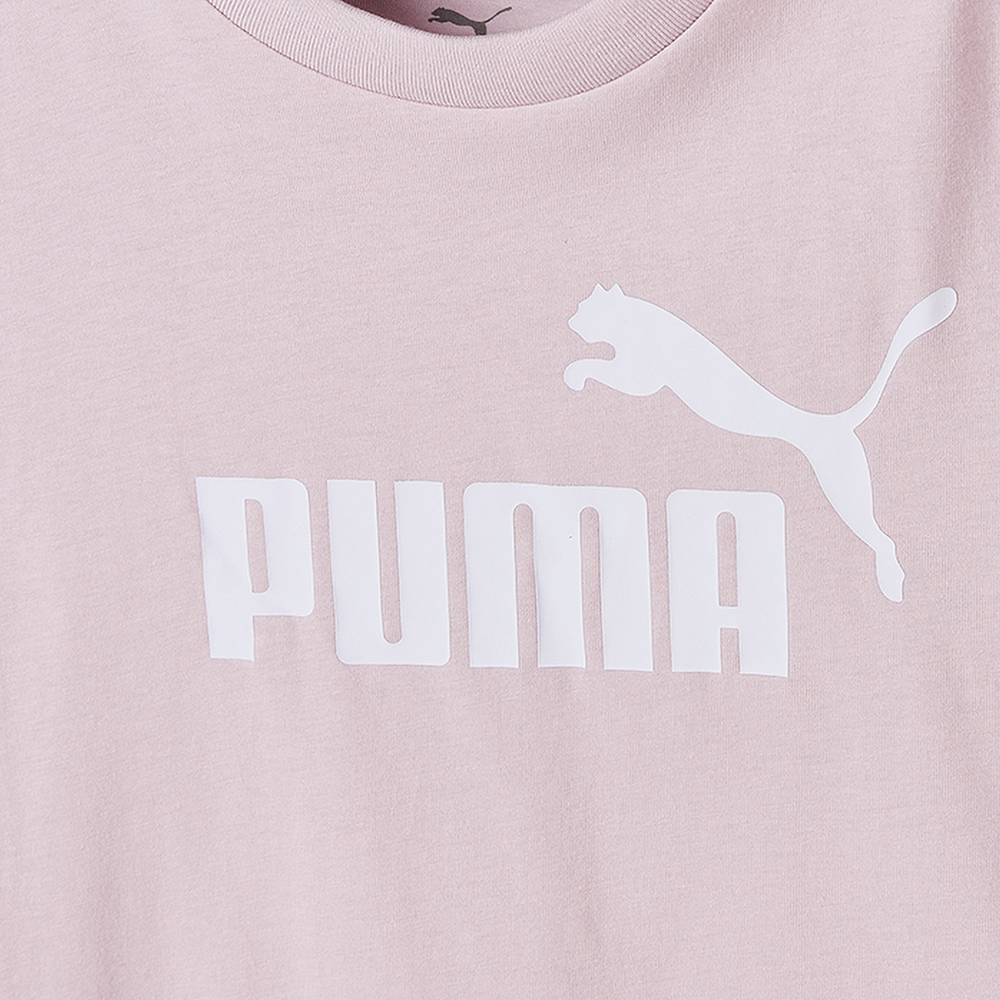 PUMA Crew Neck Short Sleeves T-Shirt with Logo Print-girls-clothing-tshirts-image-4