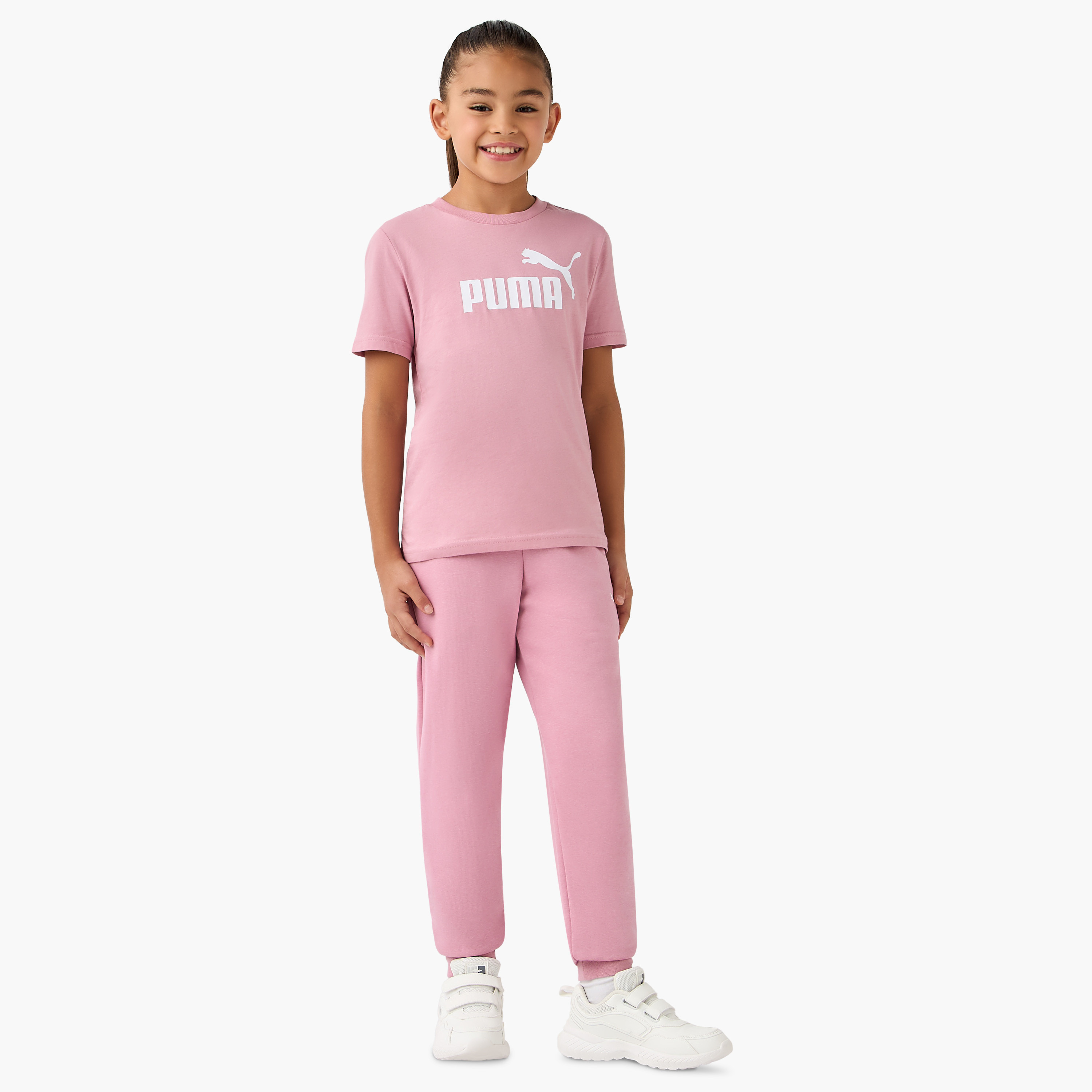 PUMA Logo Print T-shirt-sports-girls-clothing-tops-image-2