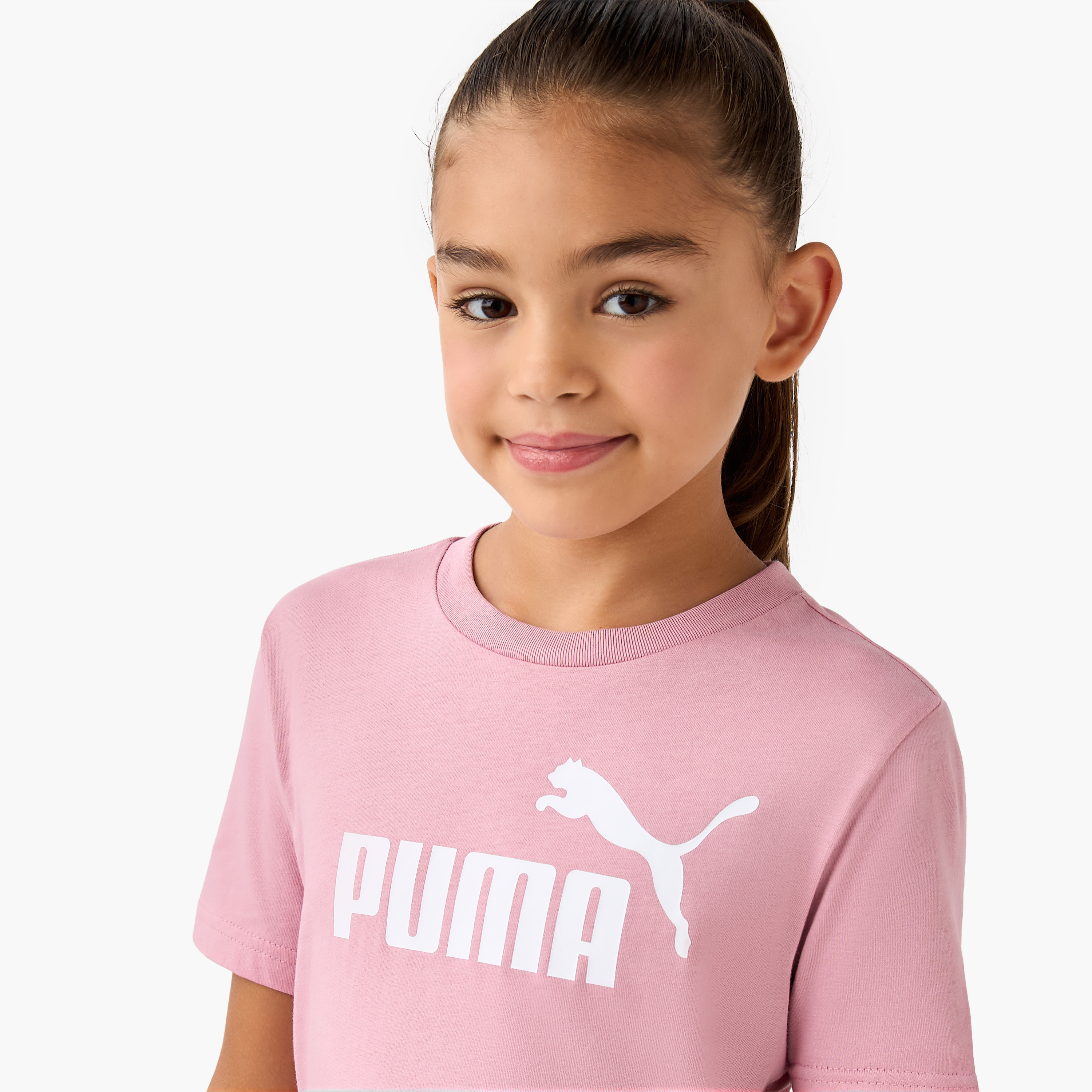 PUMA Logo Print T-shirt-sports-girls-clothing-tops-image-4