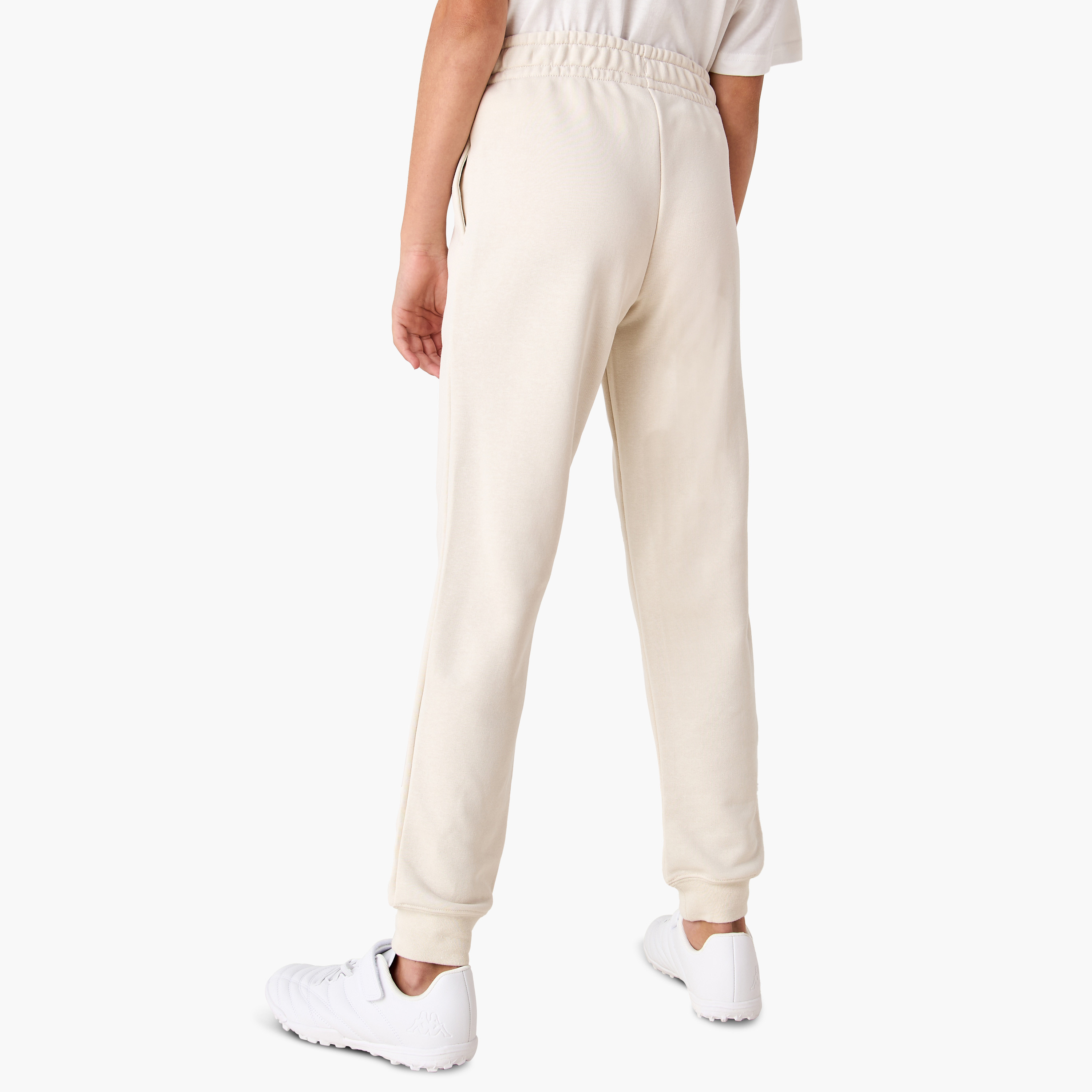 PUMA Logo Embroidered Joggers with Elasticated Waistband and Pockets-girls-clothing-sportswear-bottoms-image-3