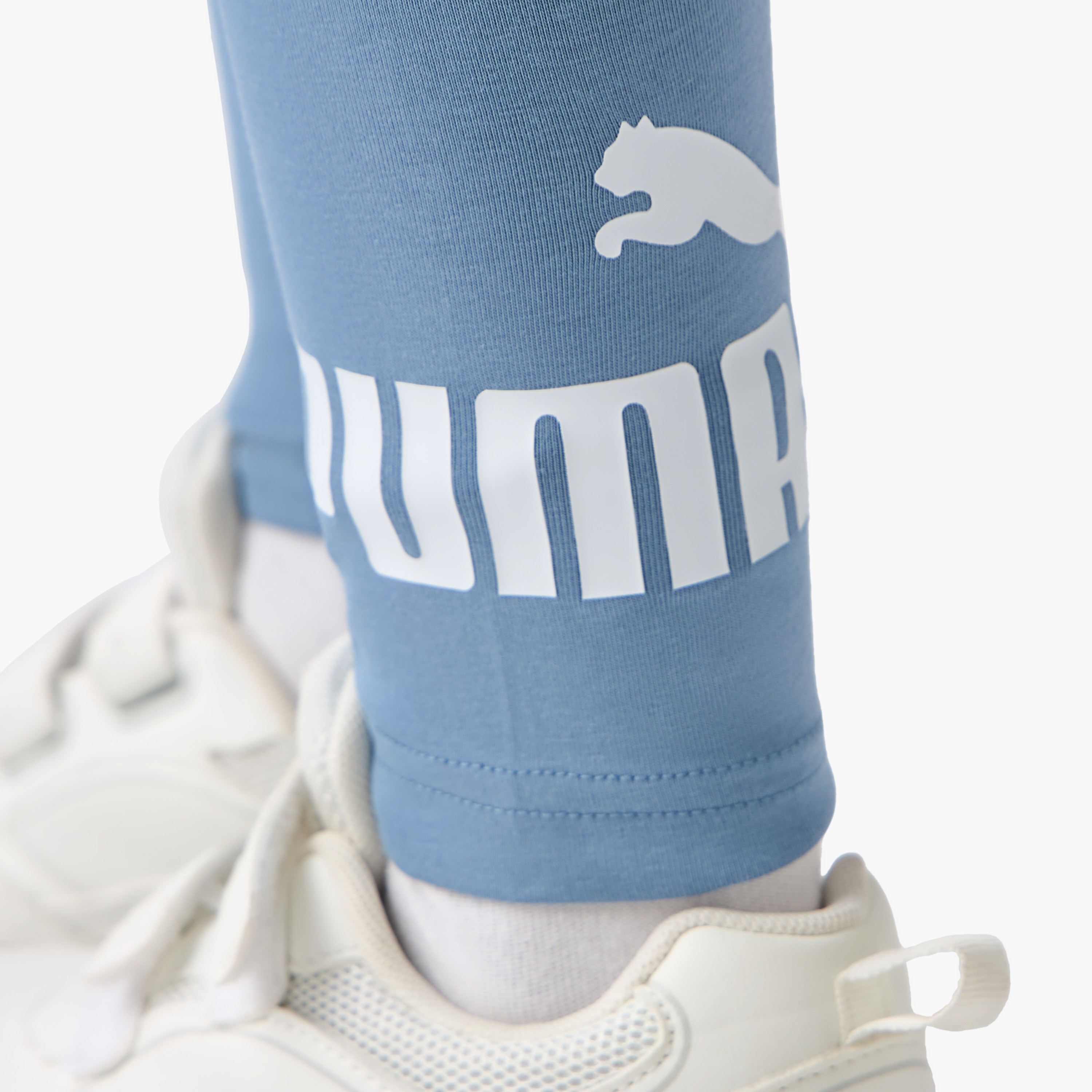 PUMA Logo Print Leggings with Elasticated Waist-girls-clothing-bottoms-leggings-image-5