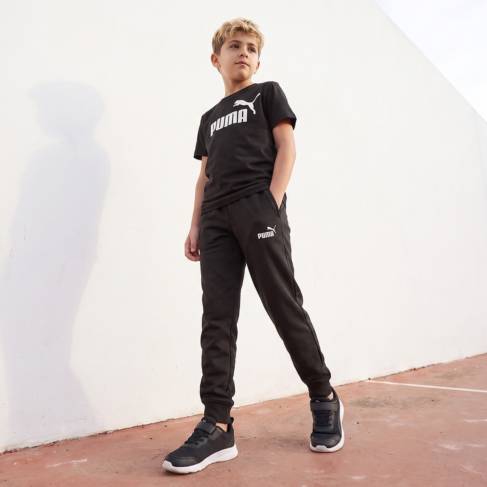 PUMA Crew Neck Short Sleeves T-Shirt with Logo Print-boys-clothing-tshirtsandpolos-image-5
