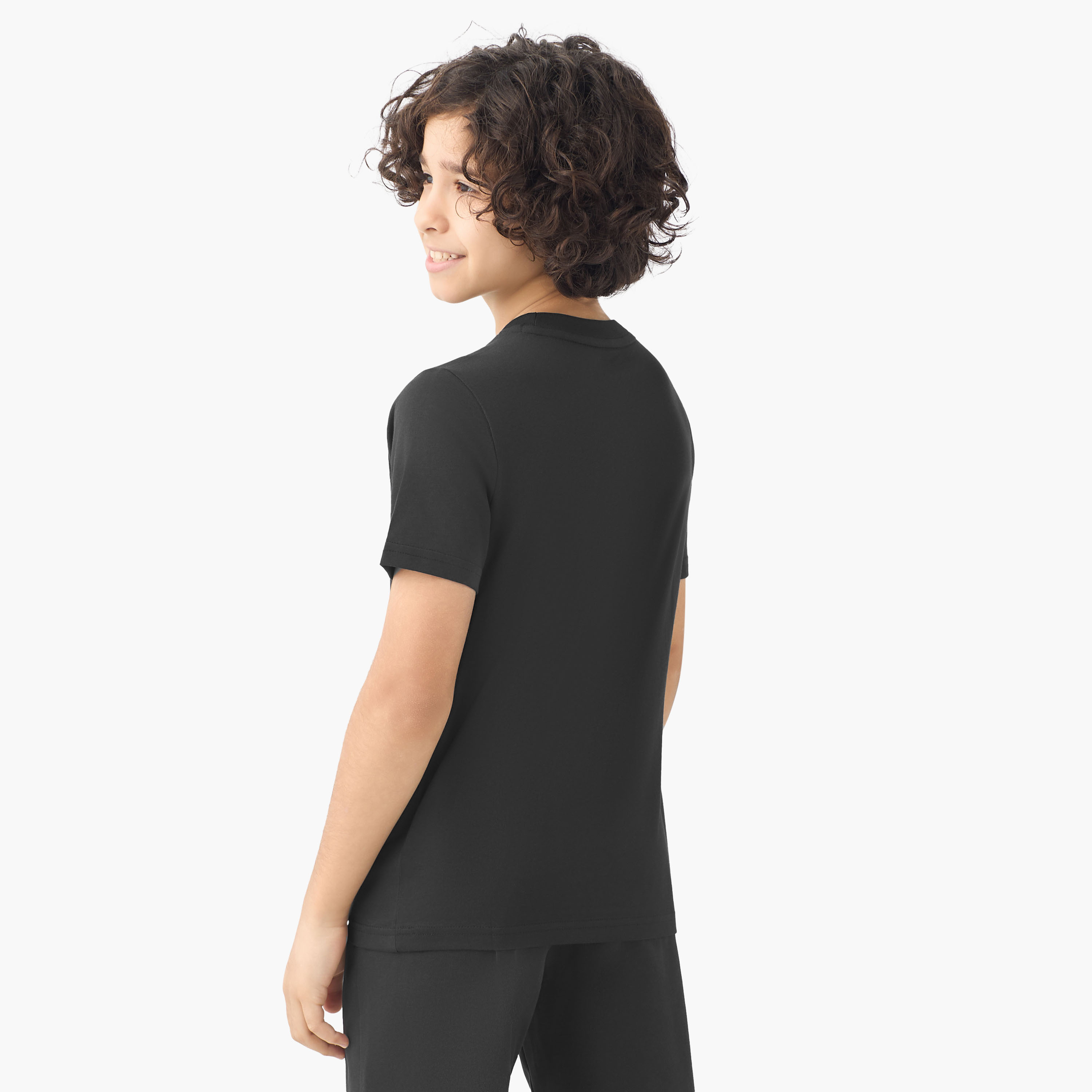 PUMA Crew Neck Short Sleeves T-shirt with Logo Print-boys-clothing-sportswear-tops-image-3