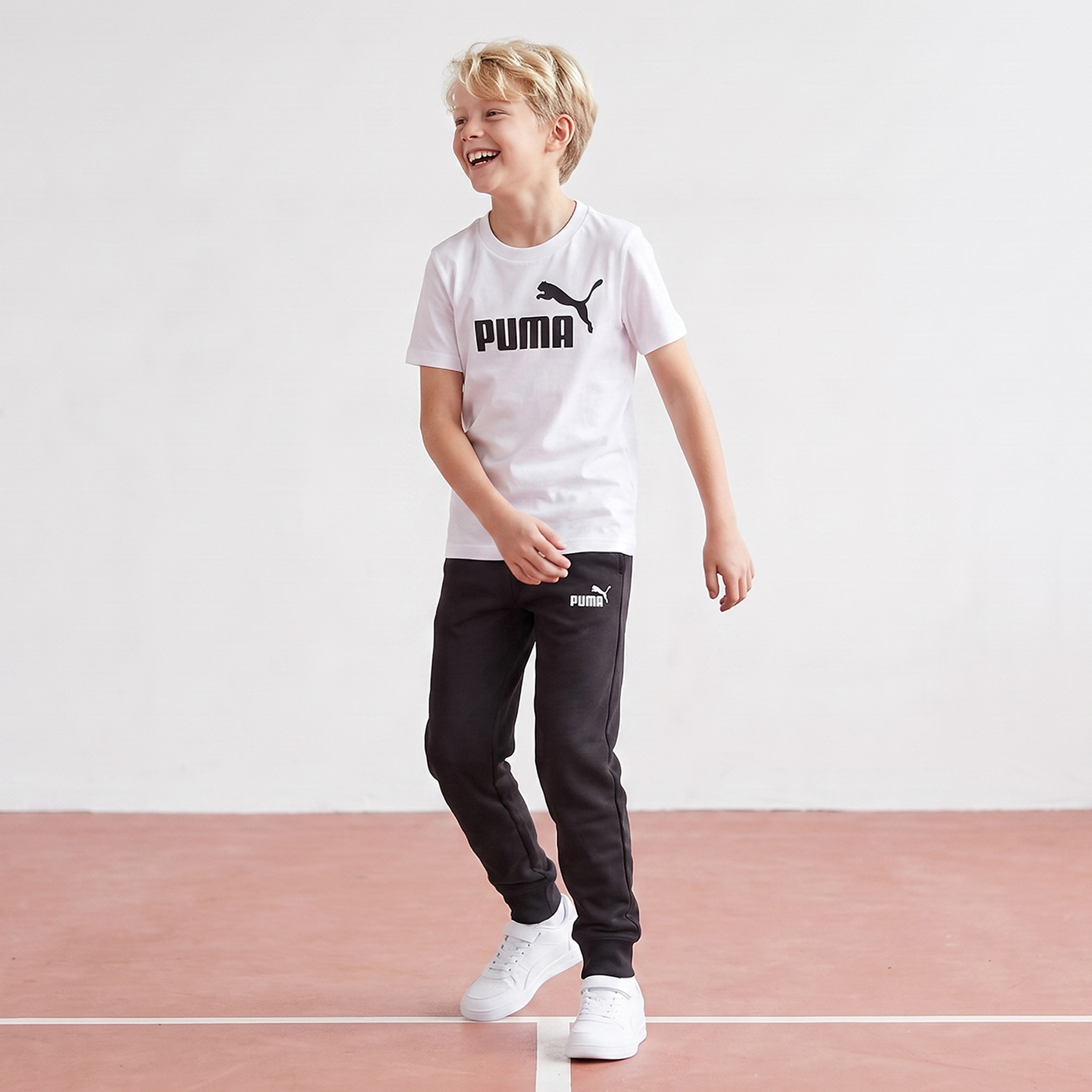 PUMA Crew Neck Short Sleeves T-Shirt with Logo Print-boys-clothing-tshirtsandpolos-image-5