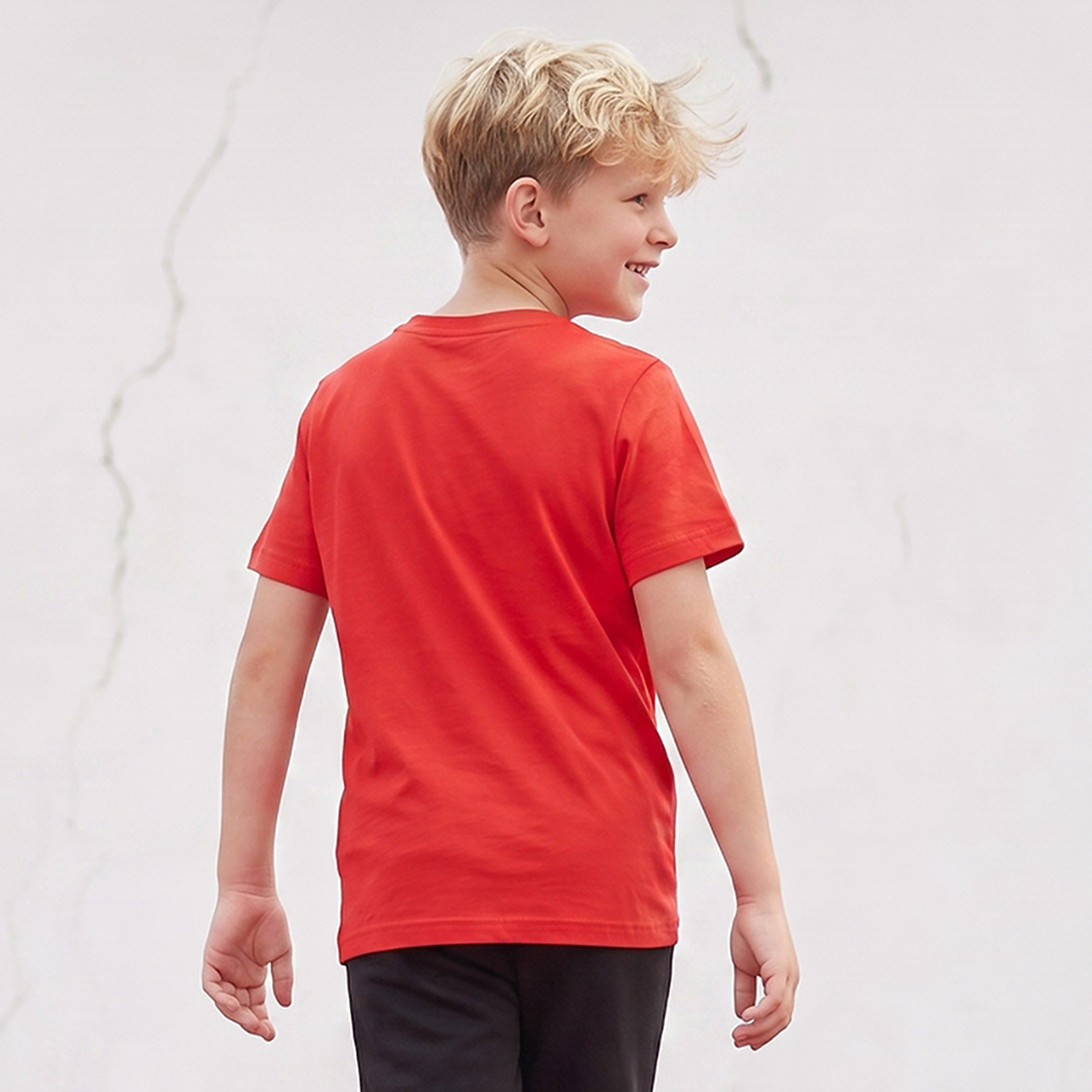 PUMA Crew Neck Short Sleeves T-Shirt with Logo Print-boys-clothing-tshirtsandpolos-image-2