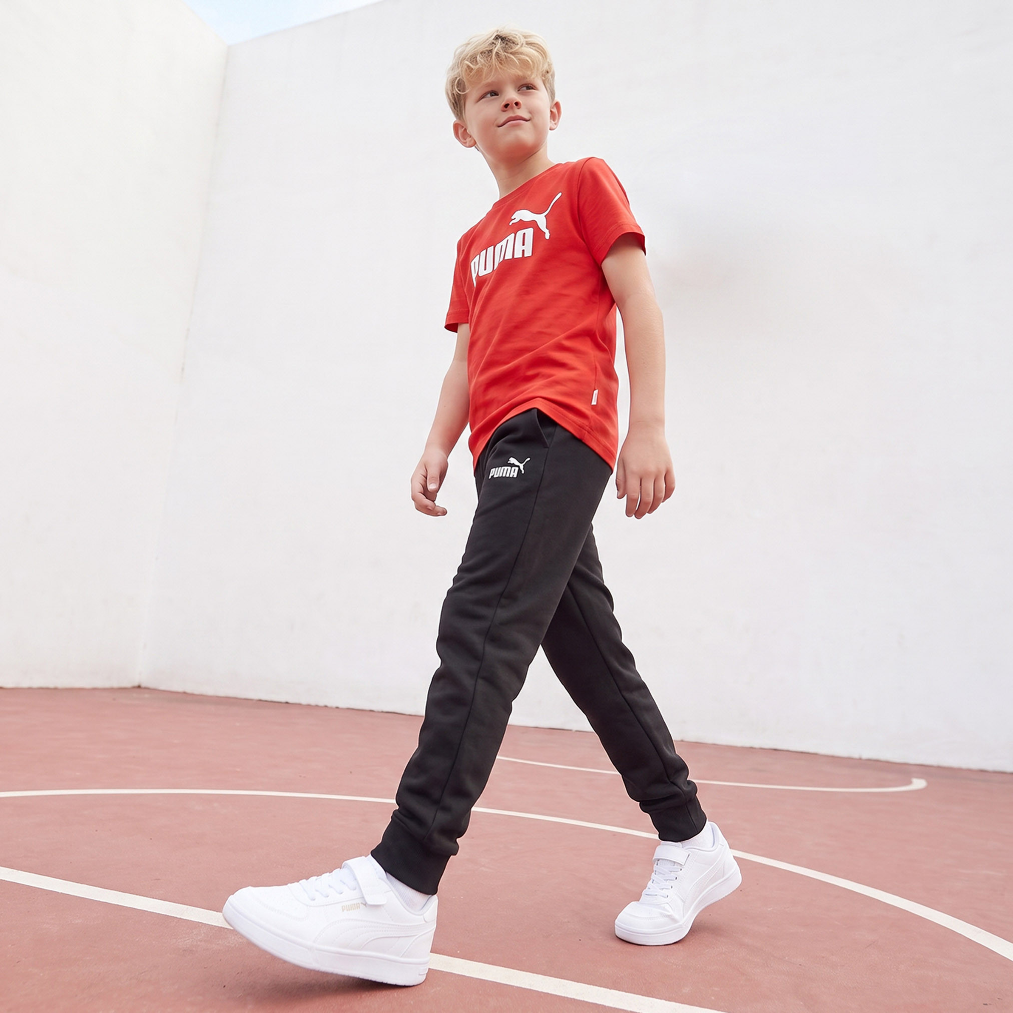 PUMA Crew Neck Short Sleeves T-Shirt with Logo Print-boys-clothing-tshirtsandpolos-image-5