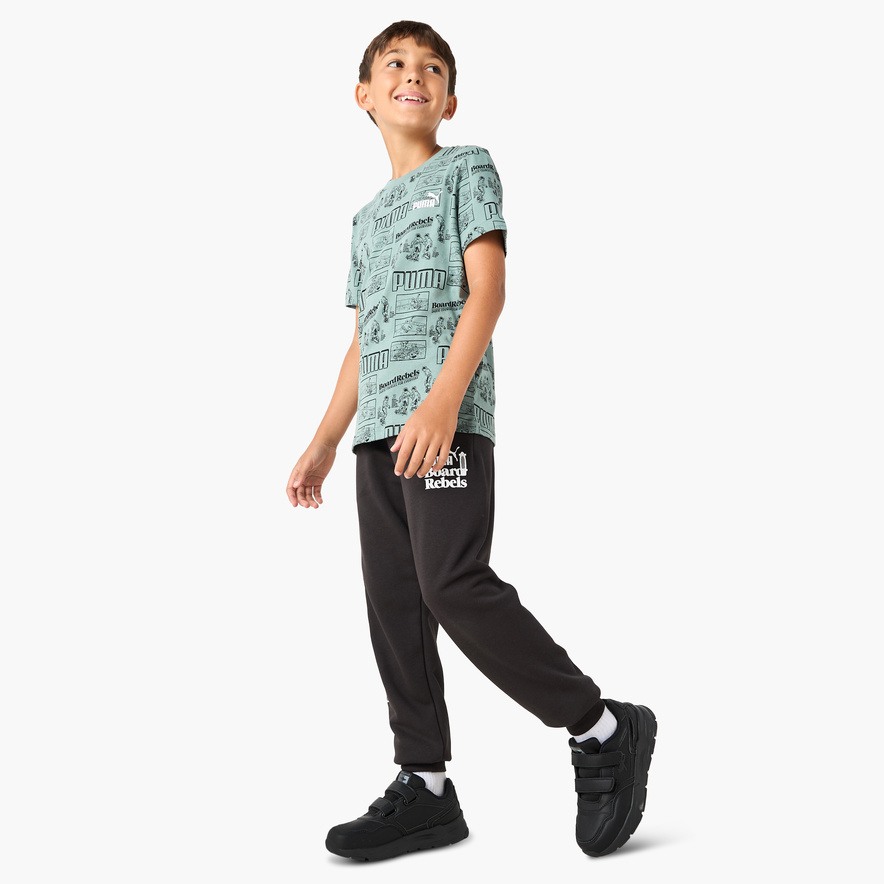 تيشيرت بياقة مستديرة وأكمام قصيرة وطبعات من بوما-sports-boys-clothing-tops-image-2