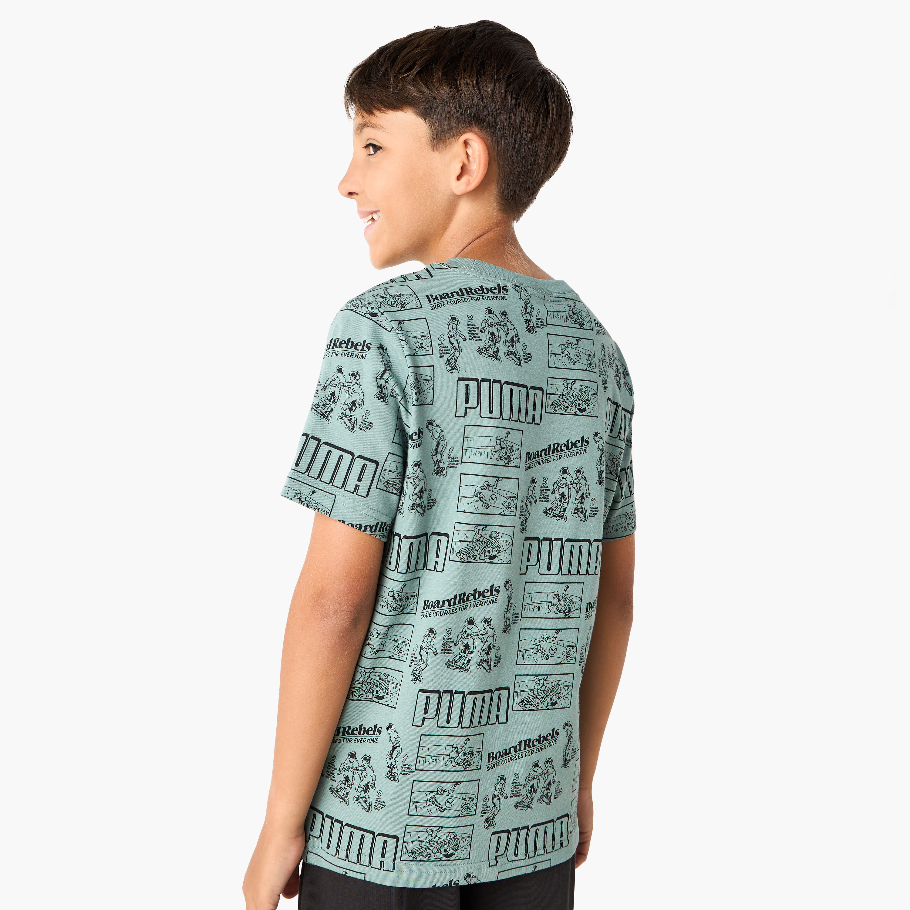 تيشيرت بياقة مستديرة وأكمام قصيرة وطبعات من بوما-sports-boys-clothing-tops-image-3