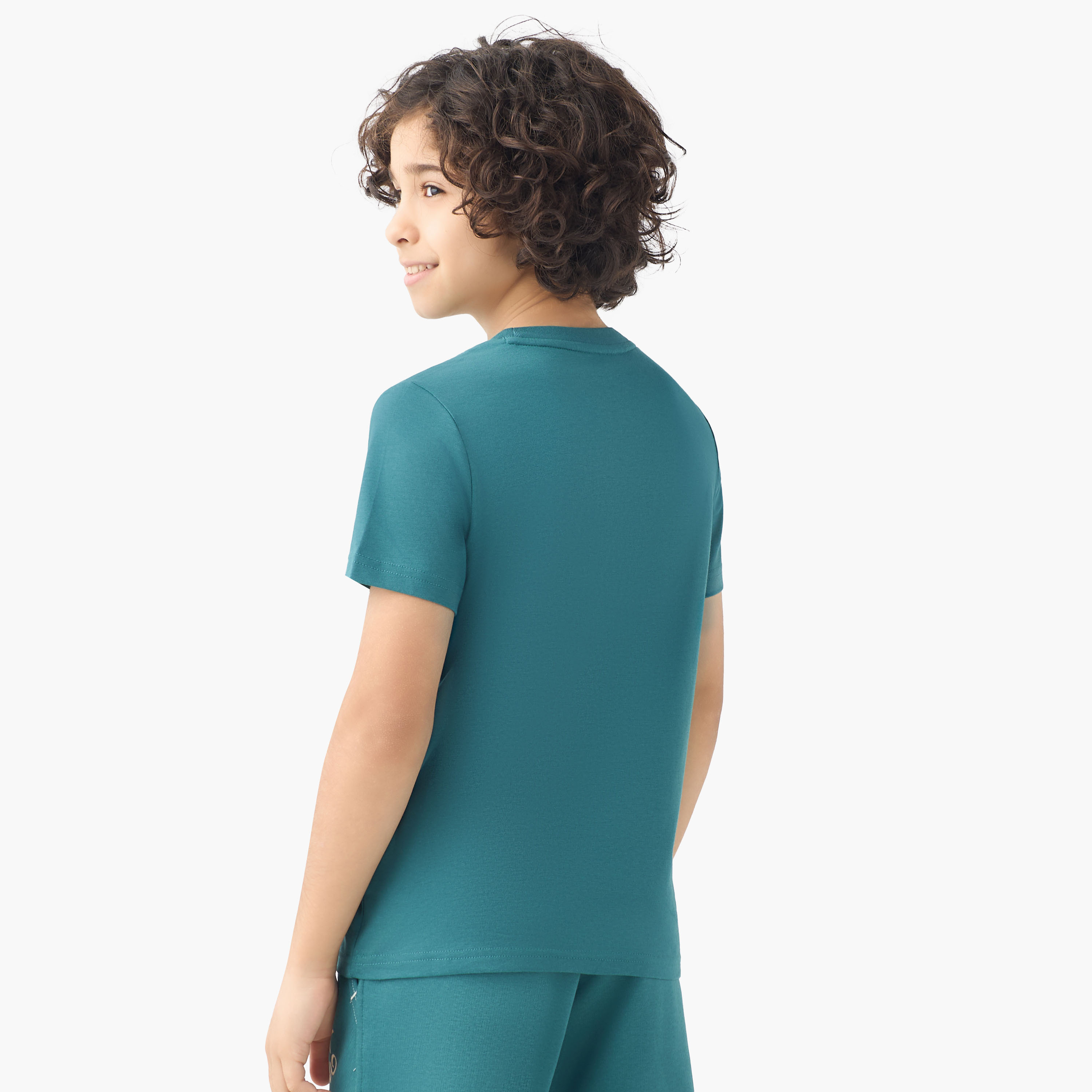 تيشيرت بياقة ضيقة وأكمام قصيرة وطبعات شعار من بوما-boys-clothing-sportswear-tops-image-2