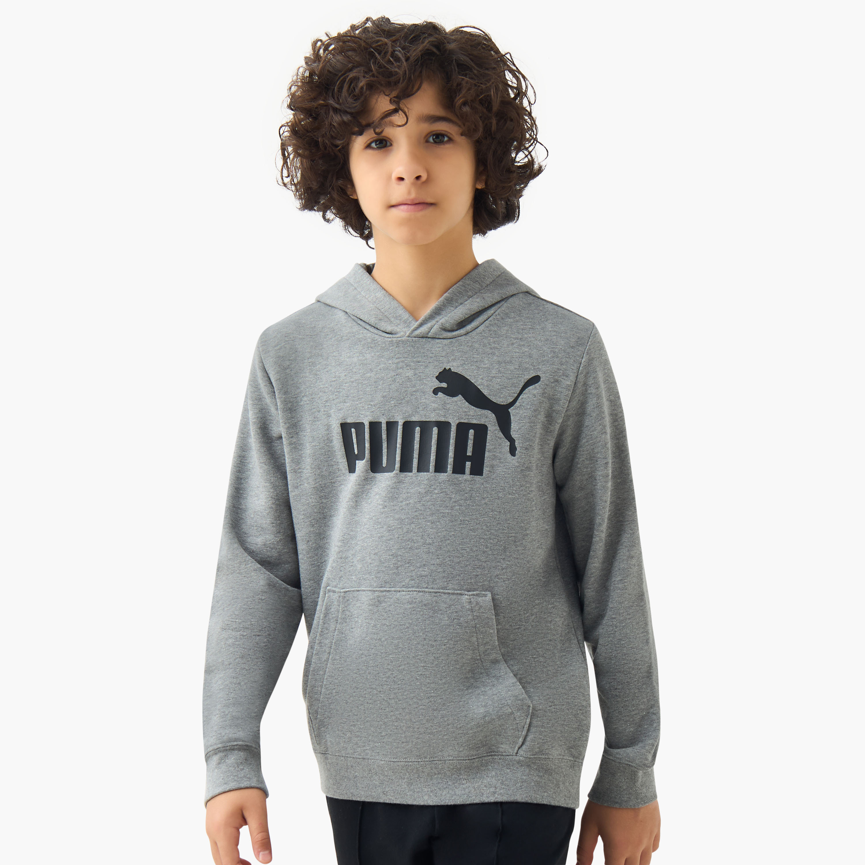PUMA Boys Hooded Sweatshirt with Kangaroo Pocket - Cotton - Long Sleeves-boys-clothing-sweatshirts-image-1