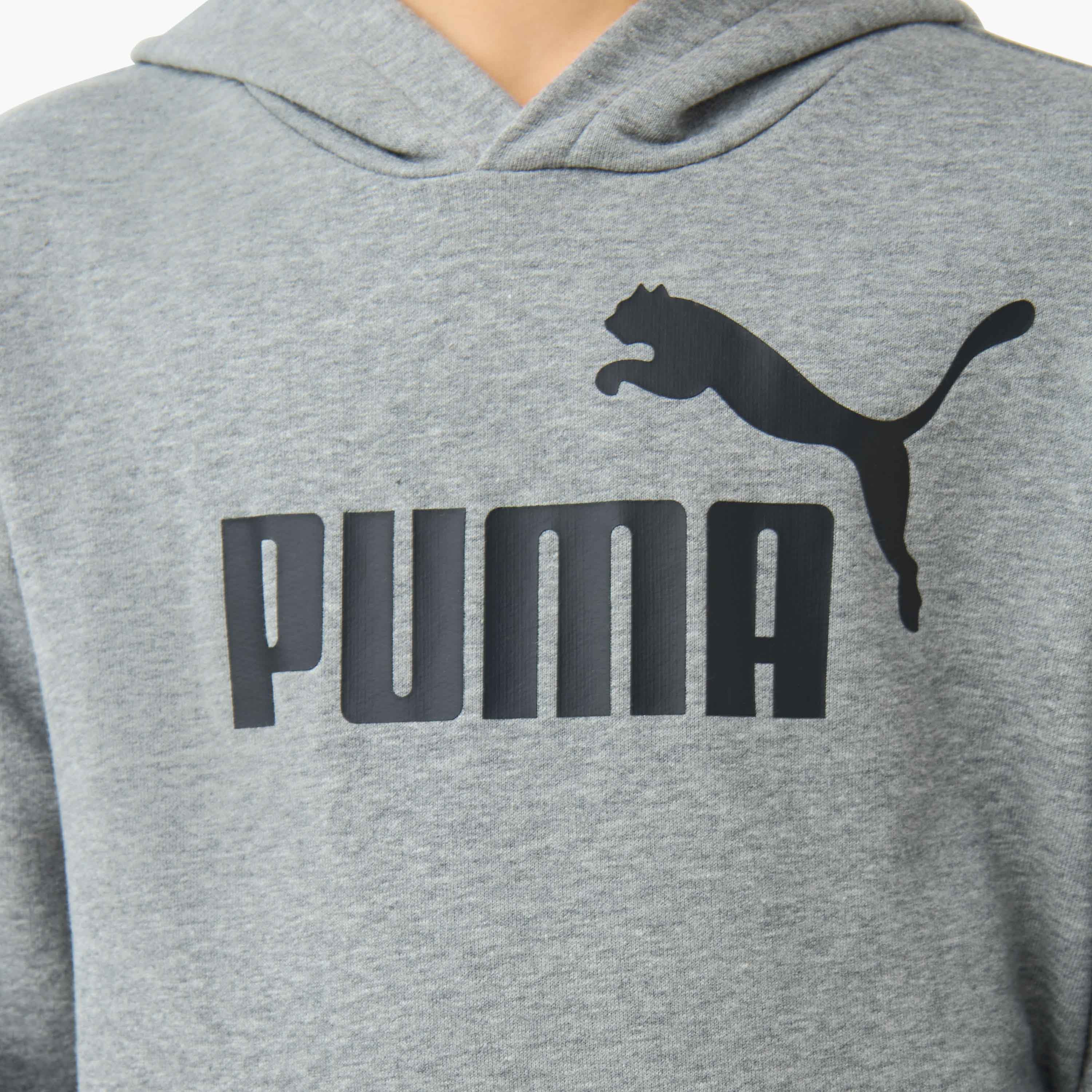 PUMA Boys Hooded Sweatshirt with Kangaroo Pocket - Cotton - Long Sleeves-boys-clothing-sweatshirts-image-5