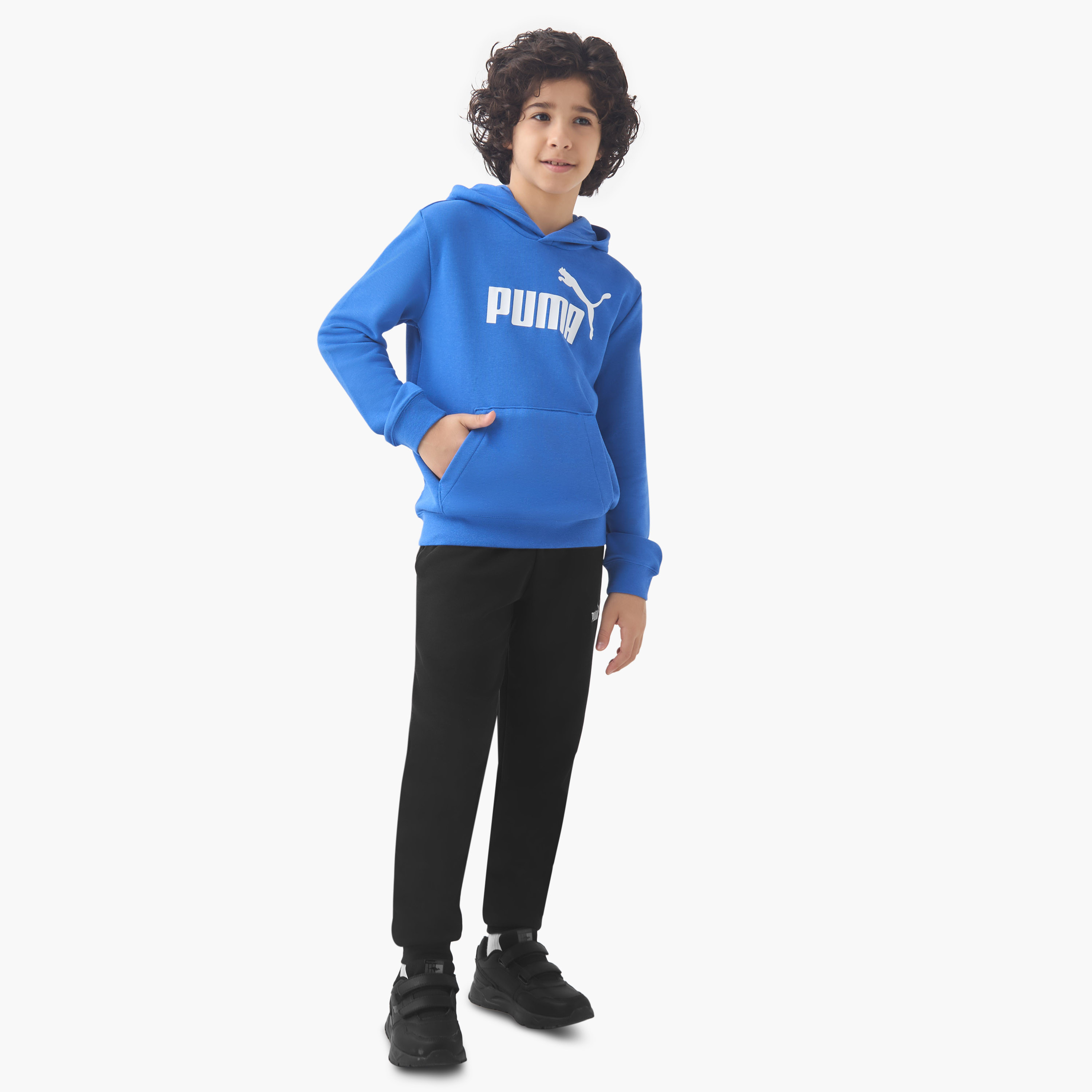 PUMA Logo Print Sweatshirt with Long Sleeves-boys-clothing-sweatshirts-image-2