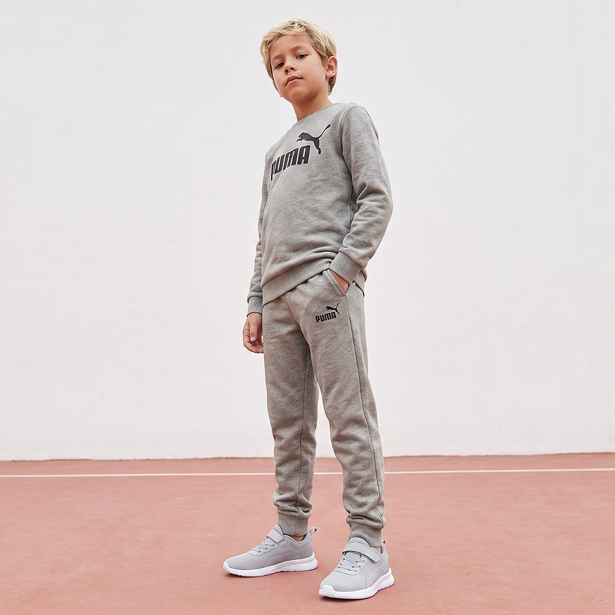 PUMA Round Neck Sweatshirt with Logo Print-boys-clothing-winterwear-sweatshirts-image-5