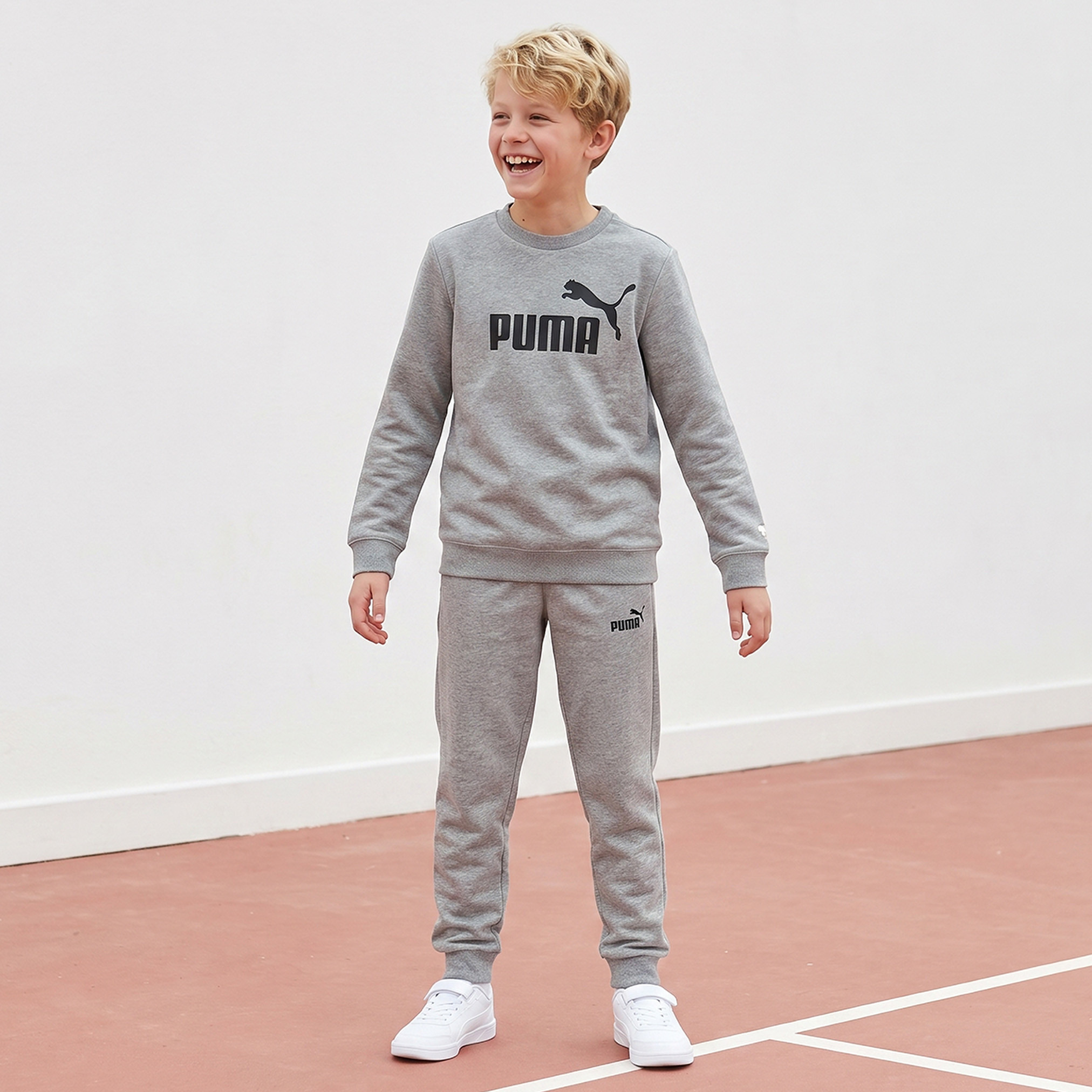 PUMA Elasticated Waist Joggers with Pocket-boys-clothing-bottoms-joggersandtrackpants-image-2