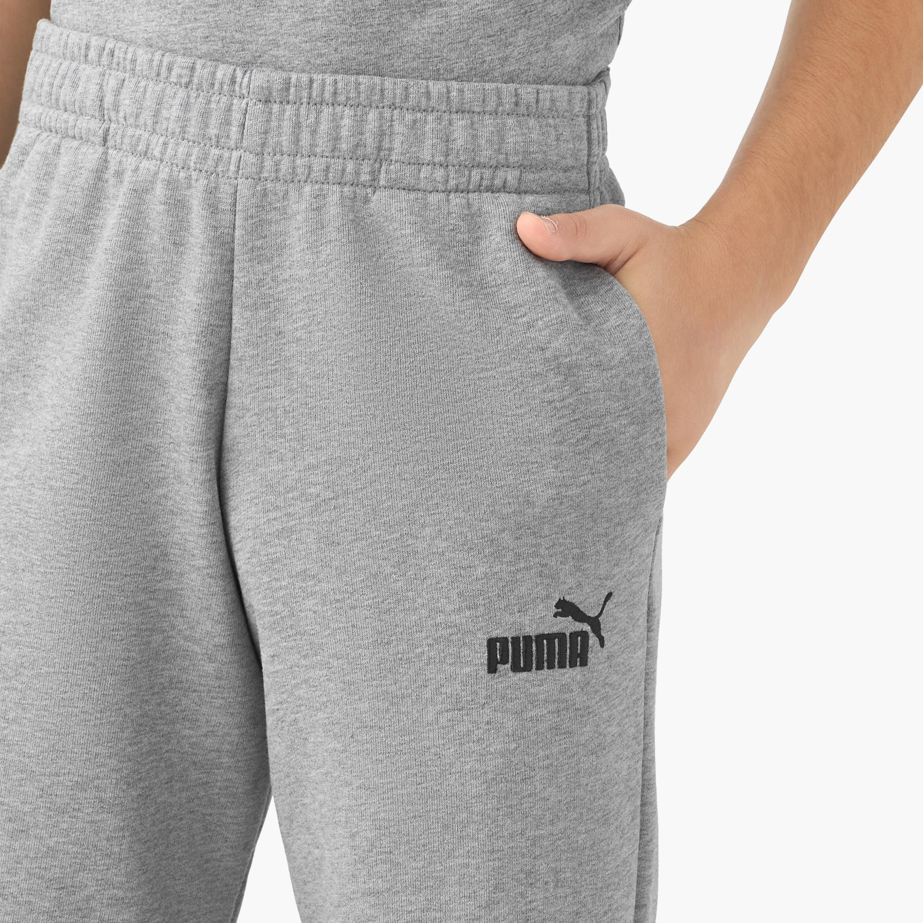 PUMA Elasticated Waist Joggers with Pockets-boys-clothing-bottoms-joggersandtrackpants-image-4