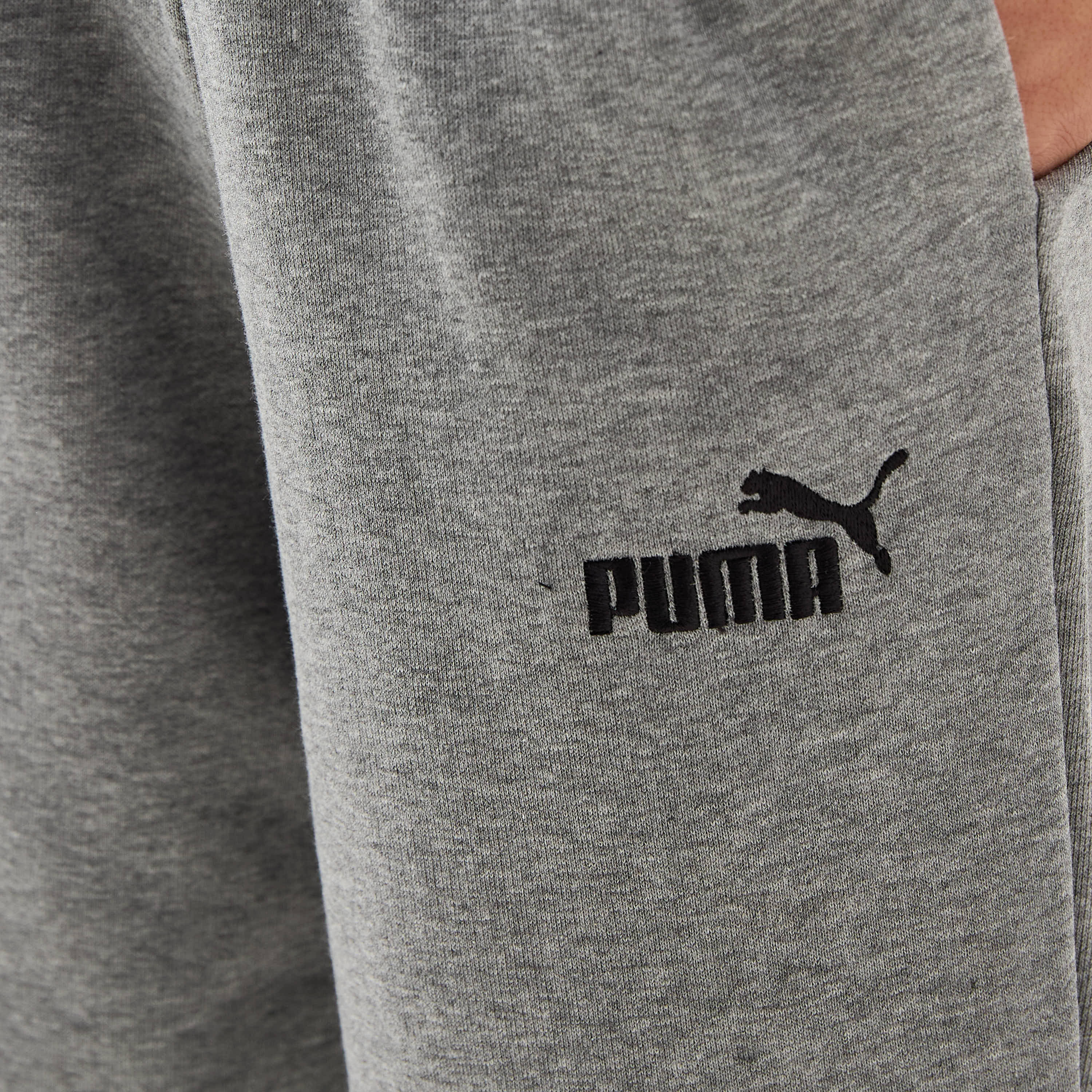 PUMA Logo Print Joggers with Elasticated Waistband and Pockets-boys-clothing-sportswear-bottoms-image-5
