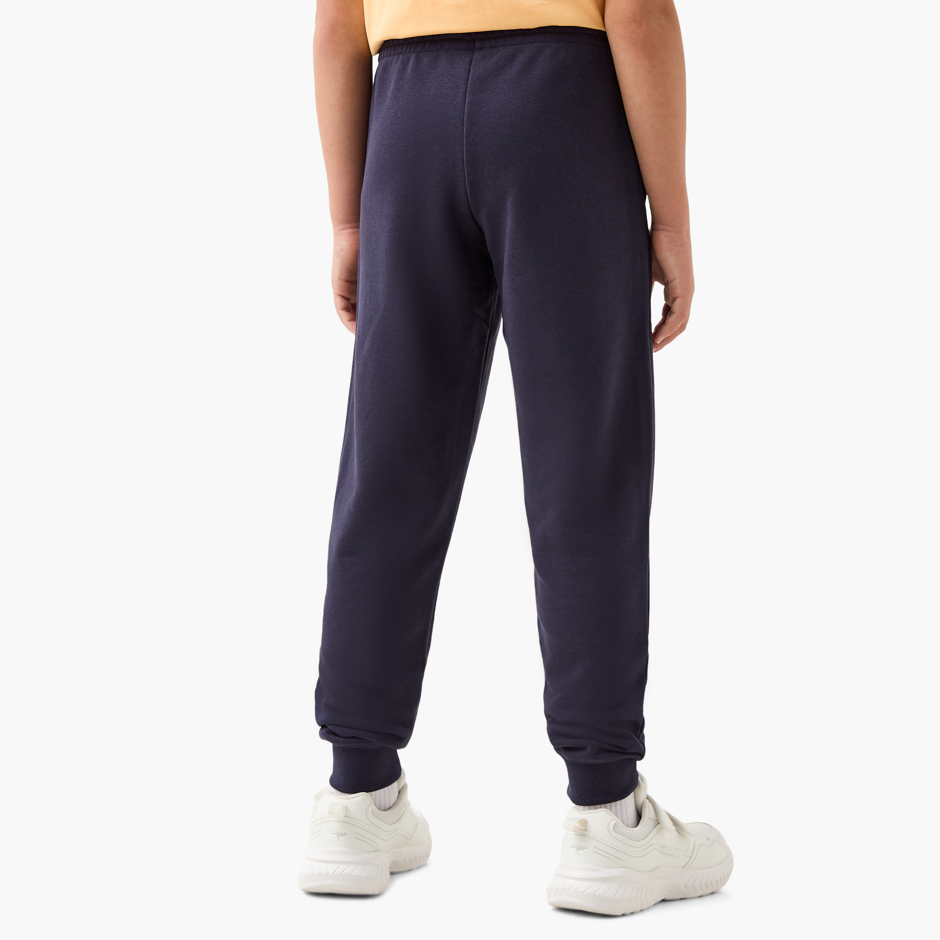 PUMA Logo Print Joggers with Elasticated Waistband and Pockets-boys-clothing-sportswear-bottoms-image-3