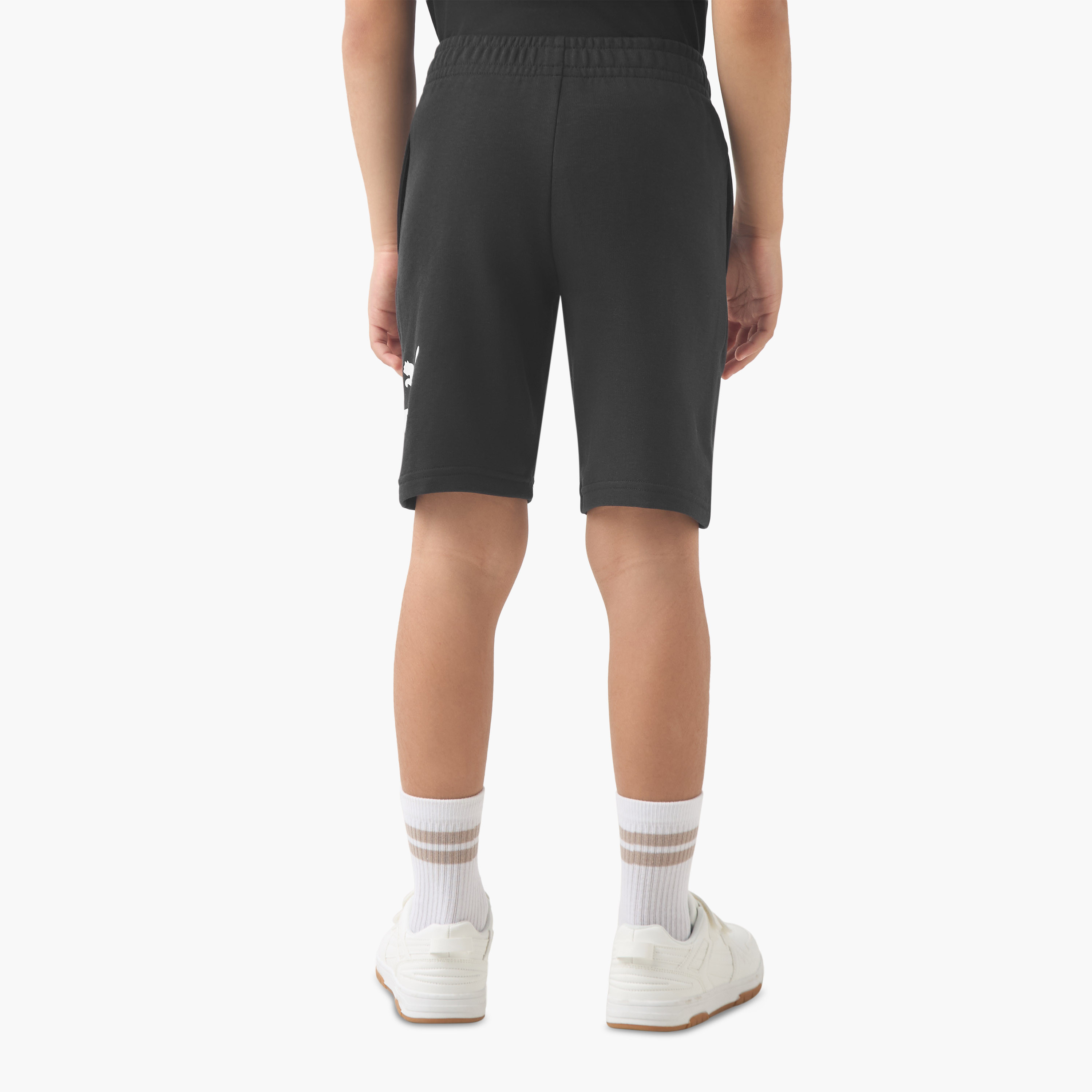PUMA Boys Shorts with Logo Print - Cotton-sports-boys-clothing-bottoms-shorts-image-3