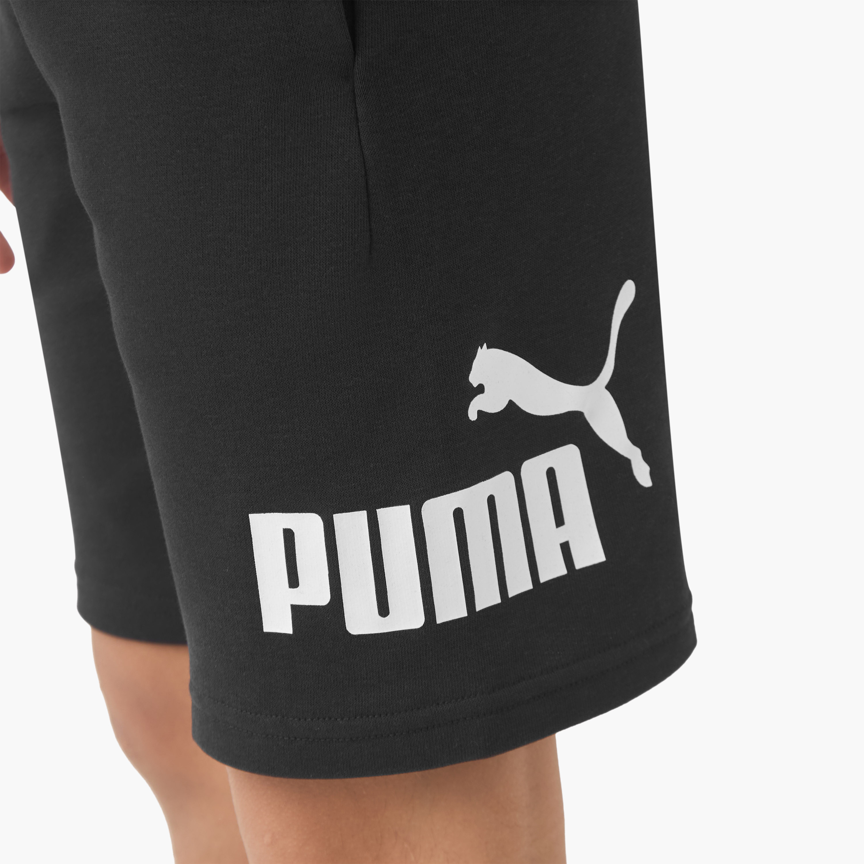 PUMA Boys Shorts with Logo Print - Cotton-sports-boys-clothing-bottoms-shorts-image-4