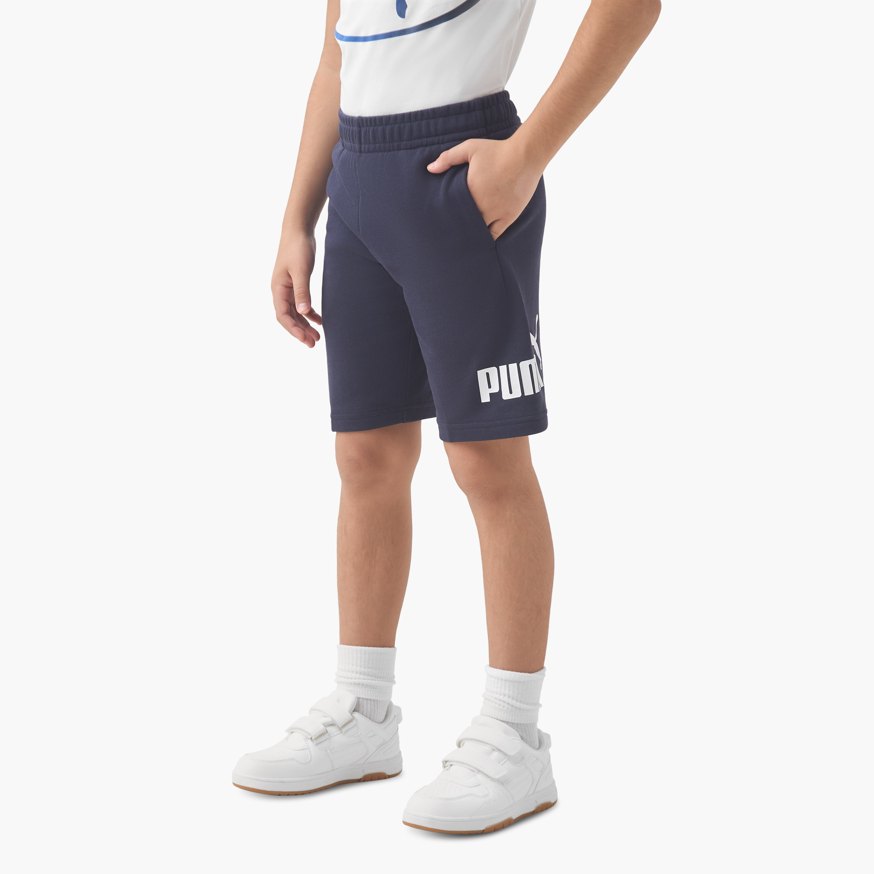 شورت قطن بطبعات شعار للأولاد من بوما-boys-clothing-bottoms-shorts-image-5