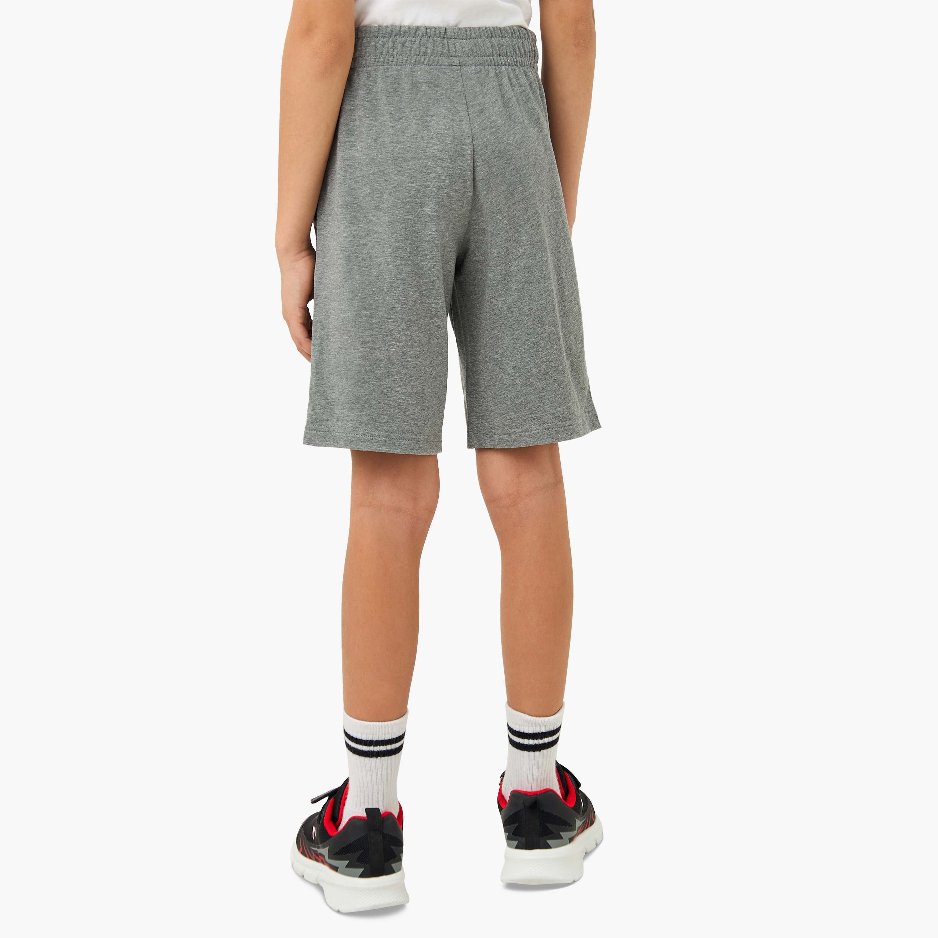 PUMA Logo Embroidered Shorts with Drawstring Closure and Pockets-boys-clothing-sportswear-bottoms-image-3