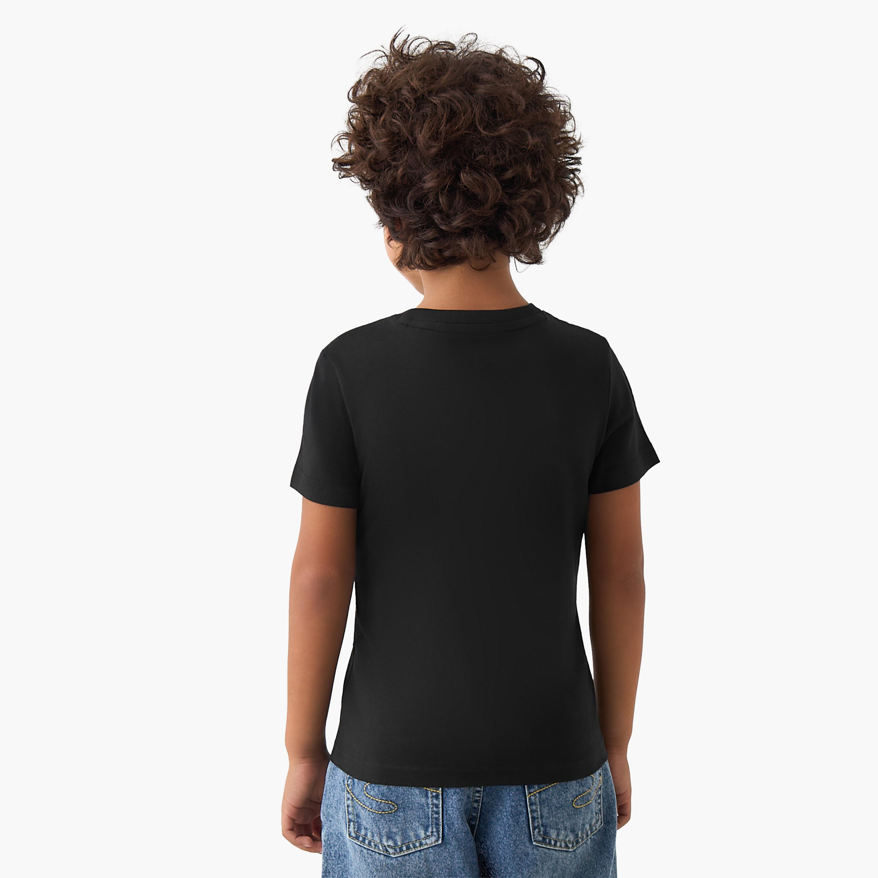 PUMA Crew Neck Short Sleeves T-shirt with Logo Print-boys-clothing-sportswear-tops-image-3