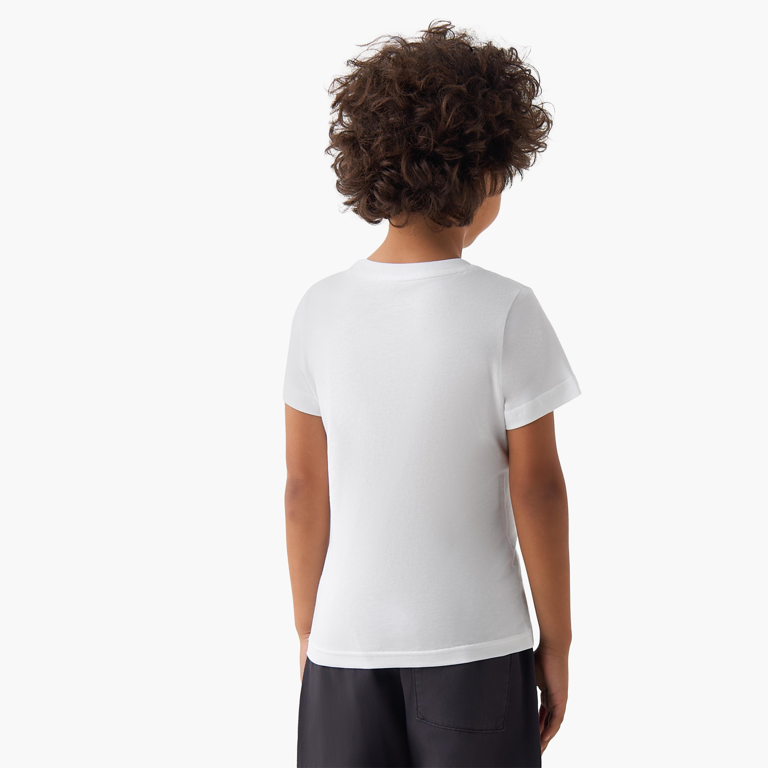 PUMA Crew Neck Short Sleeves T-shirt with Logo Print-boys-clothing-sportswear-tops-image-3
