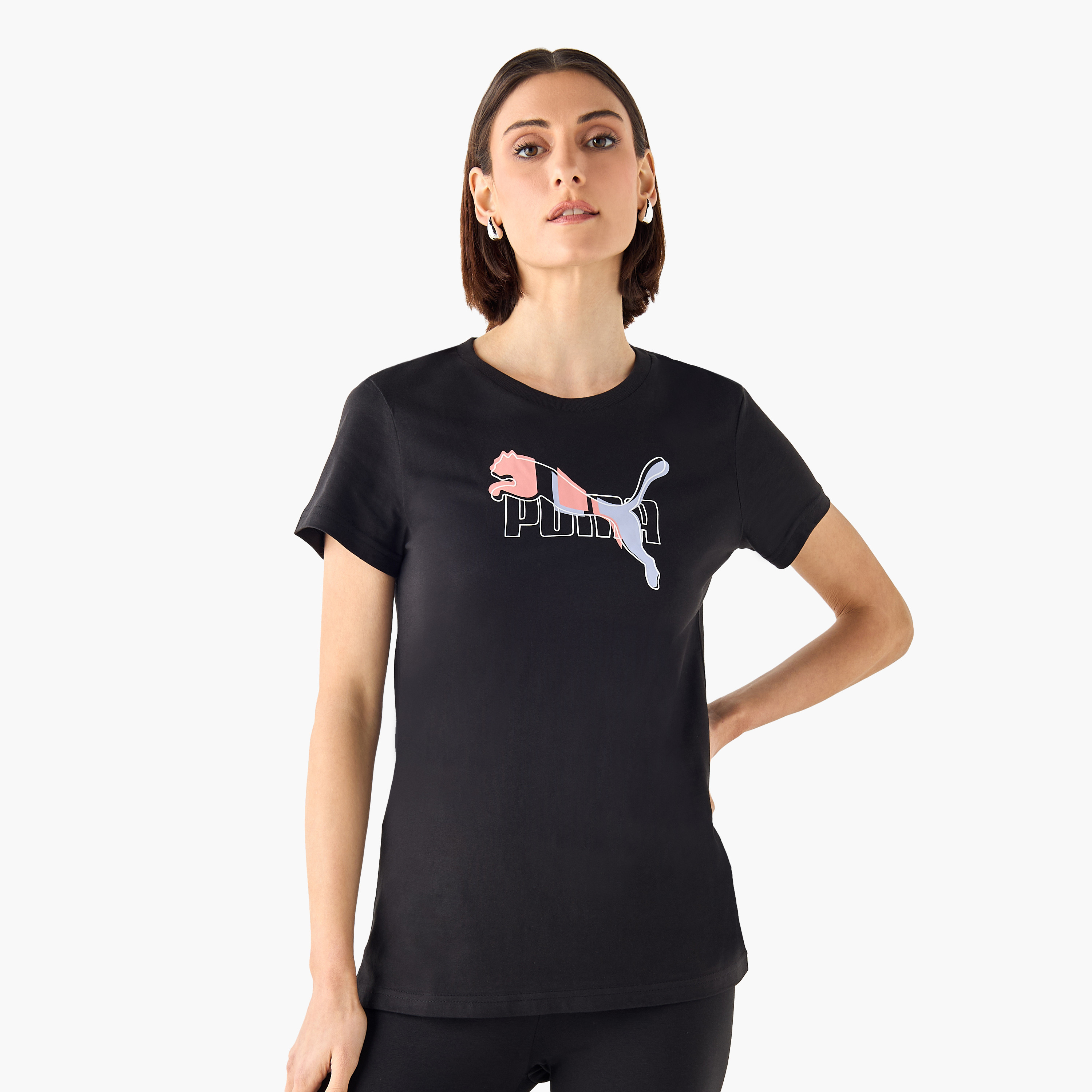 بوما - تيشيرت ايسينشال لوقو لاب - للنساء 684991 | OE-women-clothing-tshirts-image-1