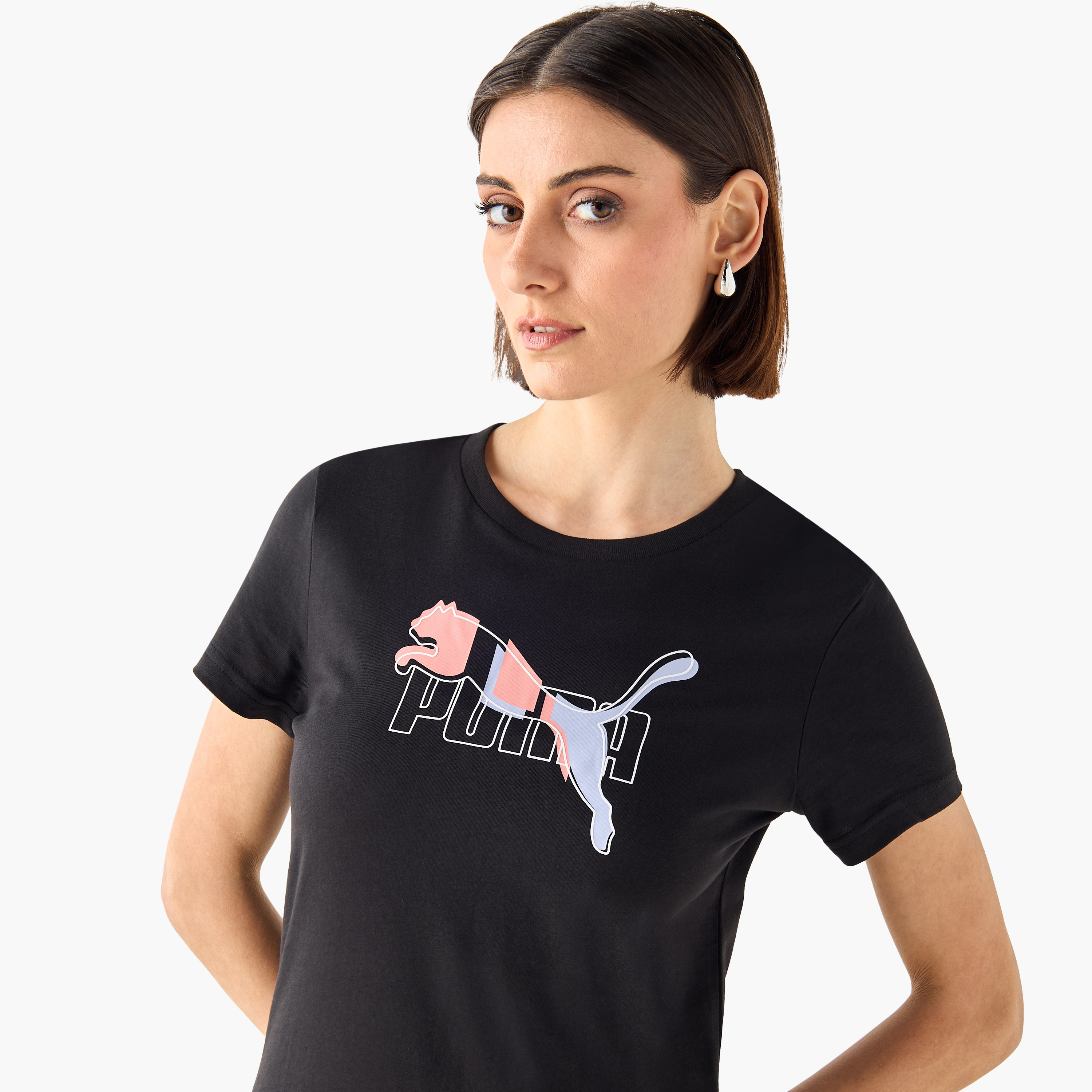 بوما - تيشيرت ايسينشال لوقو لاب - للنساء 684991 | OE-women-clothing-tshirts-image-4