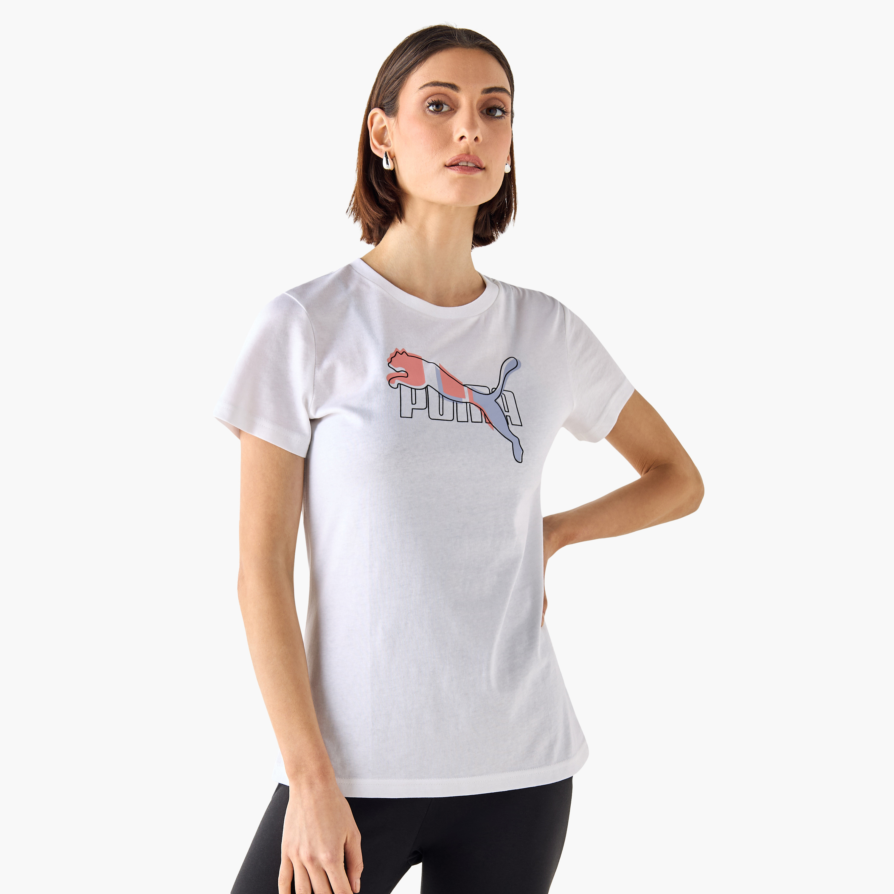 بوما - تيشيرت ايسينشال لوقو لاب - للنساء 684991 | OE-women-clothing-tshirts-image-6